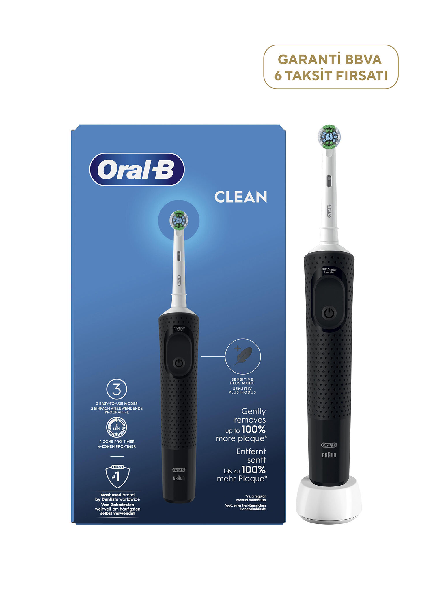 D103 Clean Vitality Pro Cross Action Şarjlı Diş Fırçası