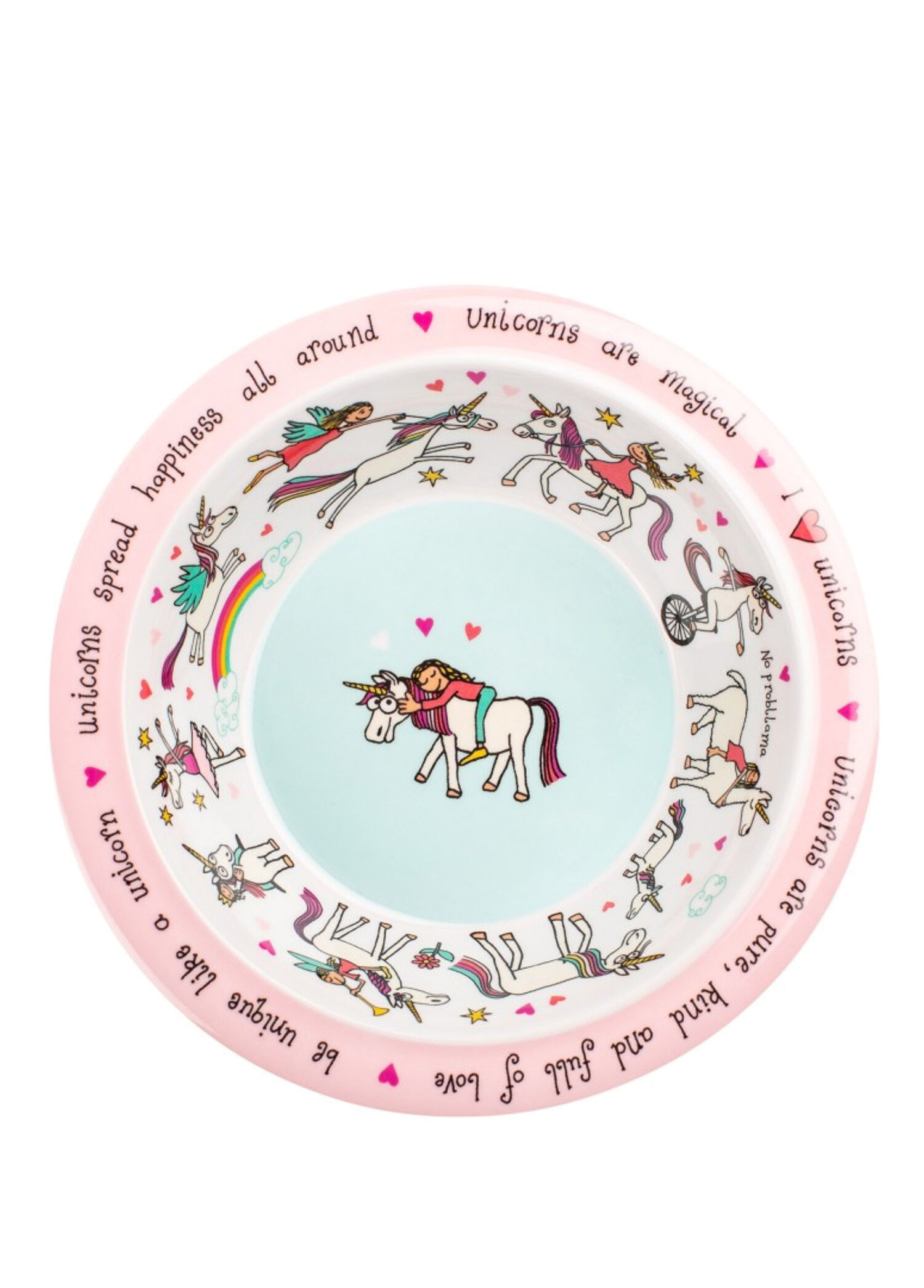 Unicorn Melamin Çocuk Mama Kasesi
