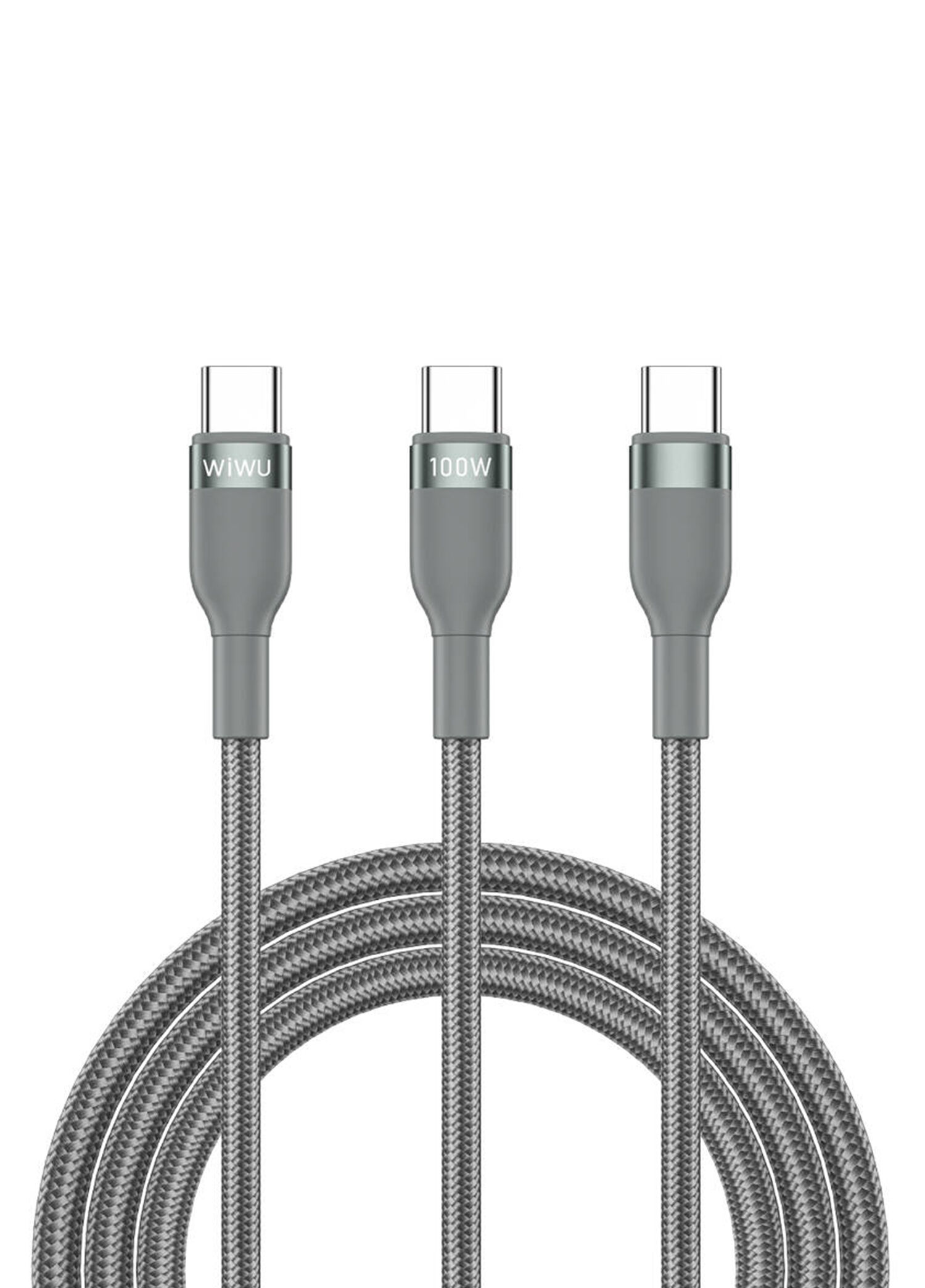Wi-C029 Concise 2in1 Type-C Lightning Micro USB 100W 1.2M Hızlı Şarj Kablosu