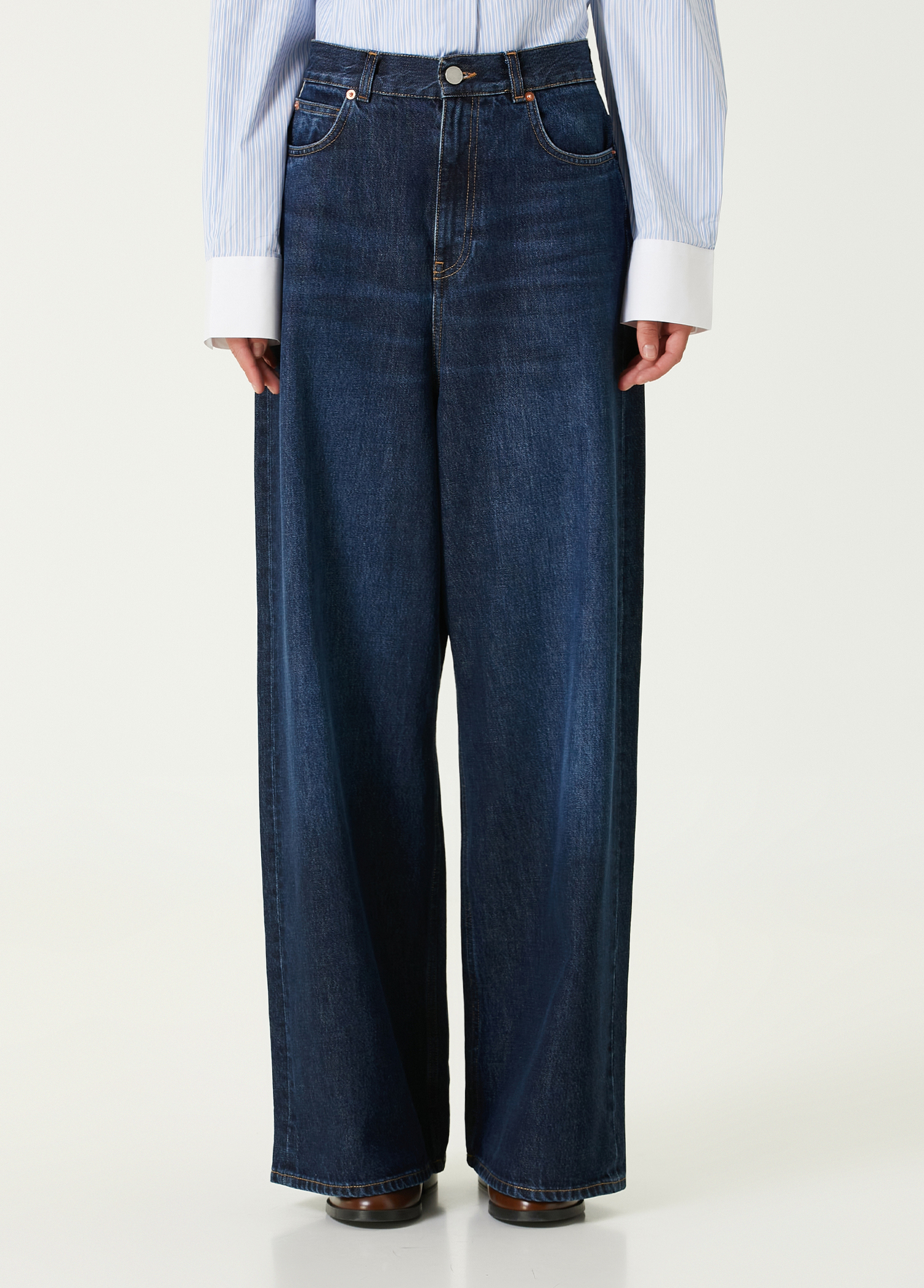 Teurn Studios - Elvis Navy Baggy Jeans