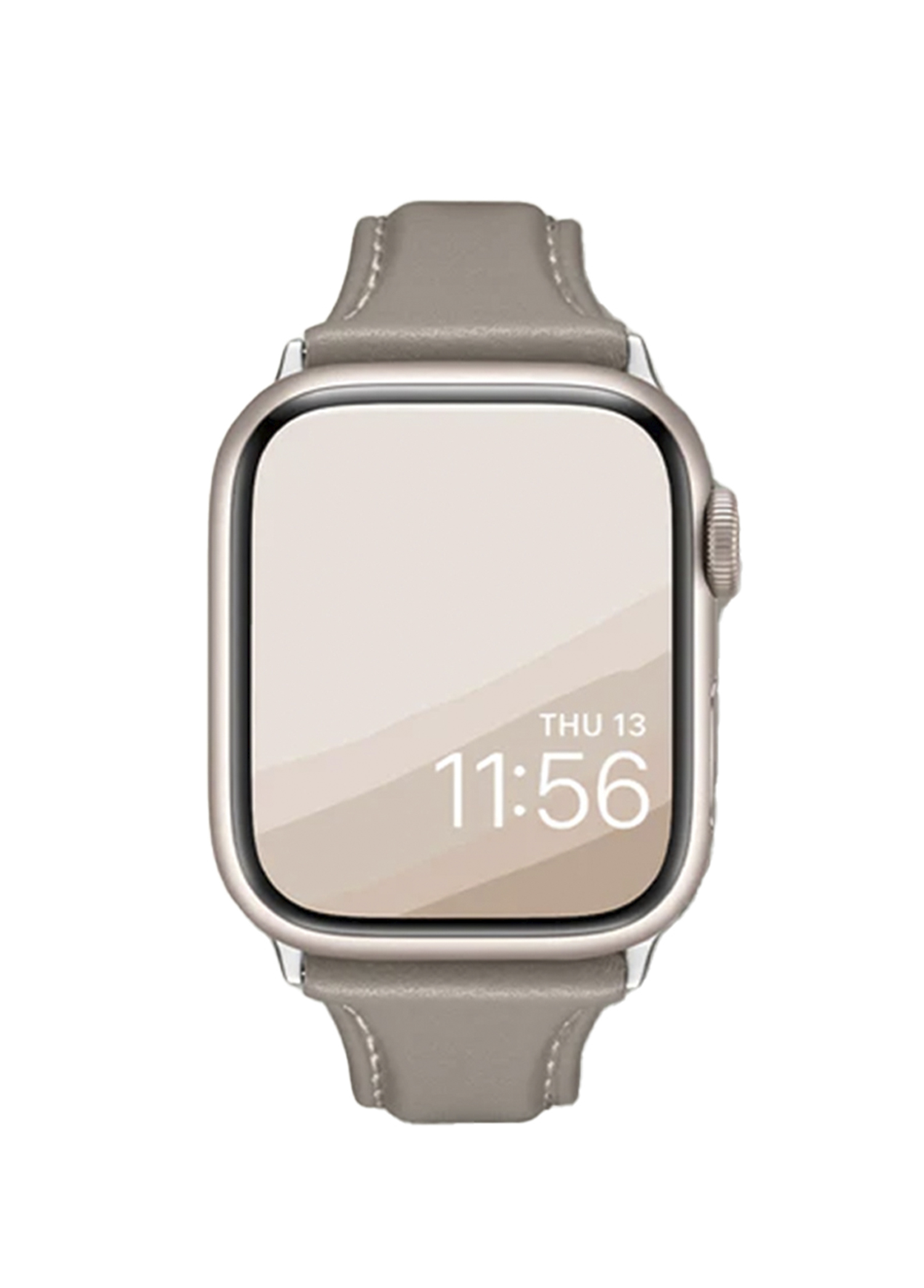 Apple Watch Seri 8/7/6/SE/SE2 41/40mm Uyumlu Kajuk Band Cream Akıllı Saat Kordon AMP05440