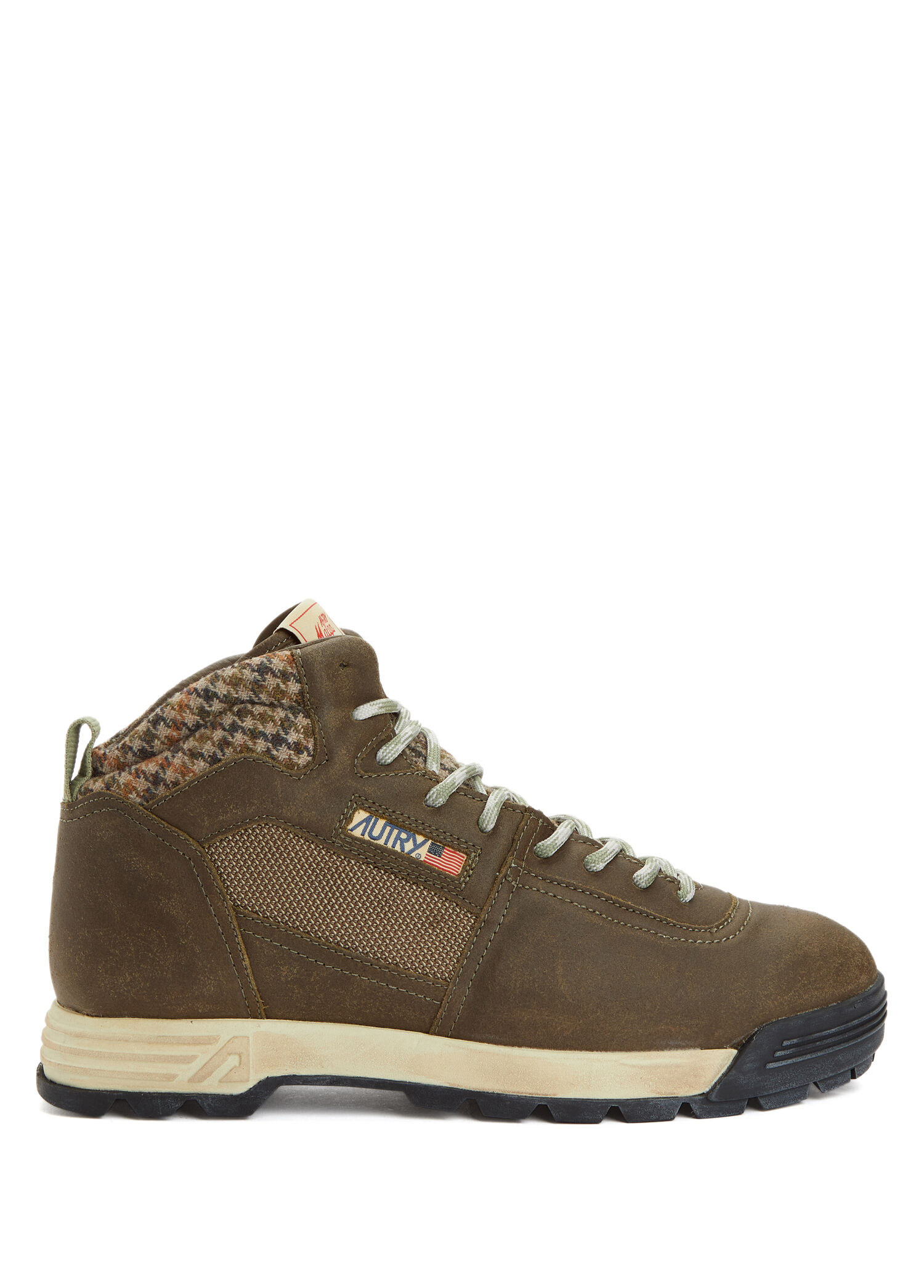 Haki Erkek Deri Sneaker