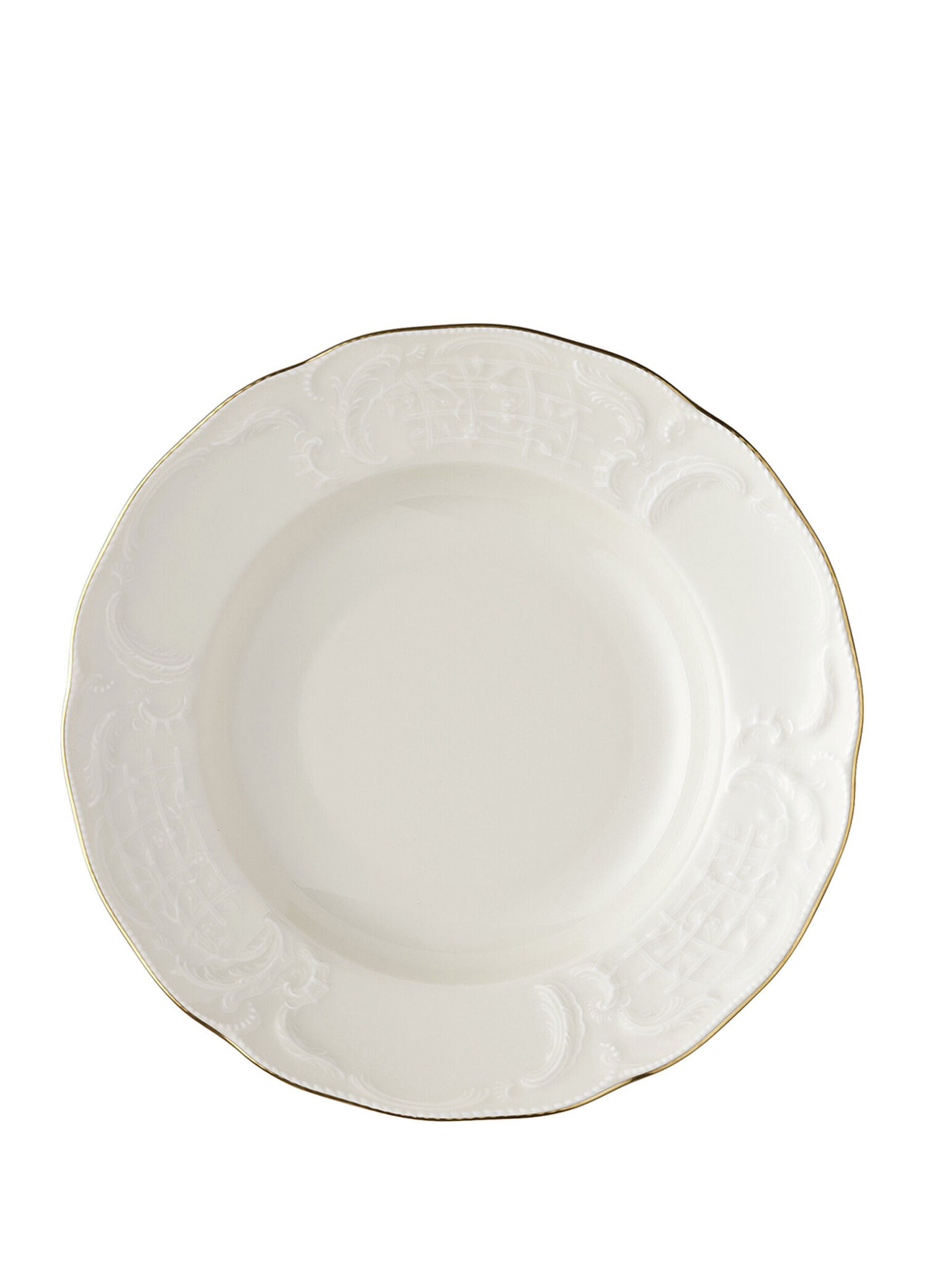Sanssouci Elfenbein Gold Porselen Çukur Tabak 23 cm