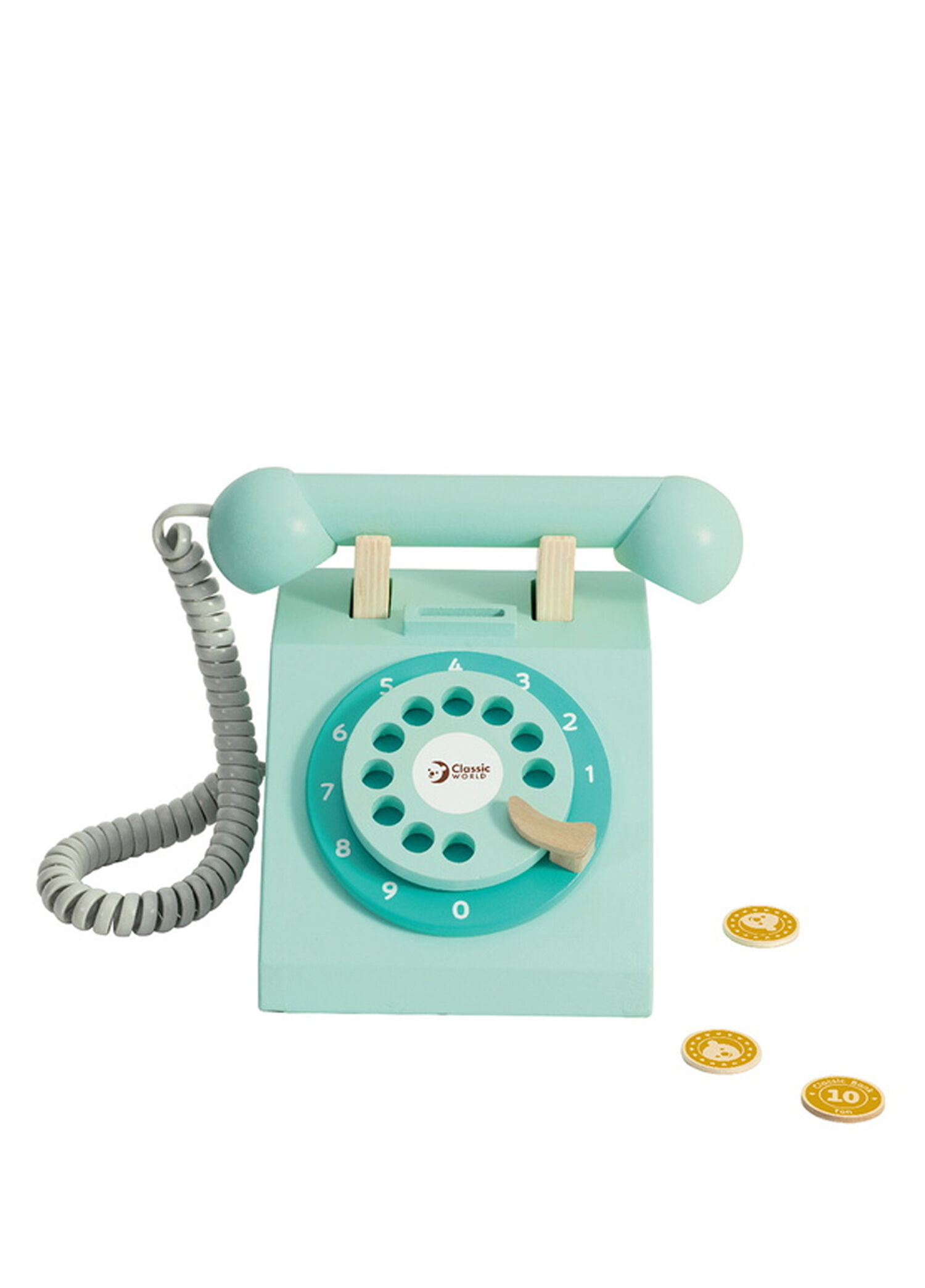 Renkli Ahşap Oyuncak Telefon