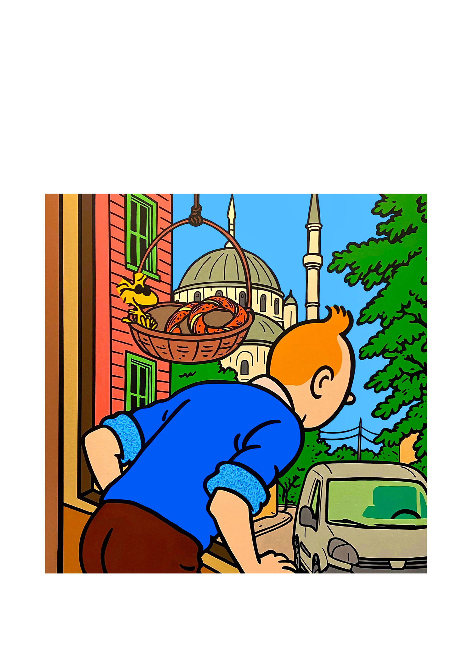 Hamid Tolouei Fard Tuval Üzeri Akrilik Resim 120 x 120 cm