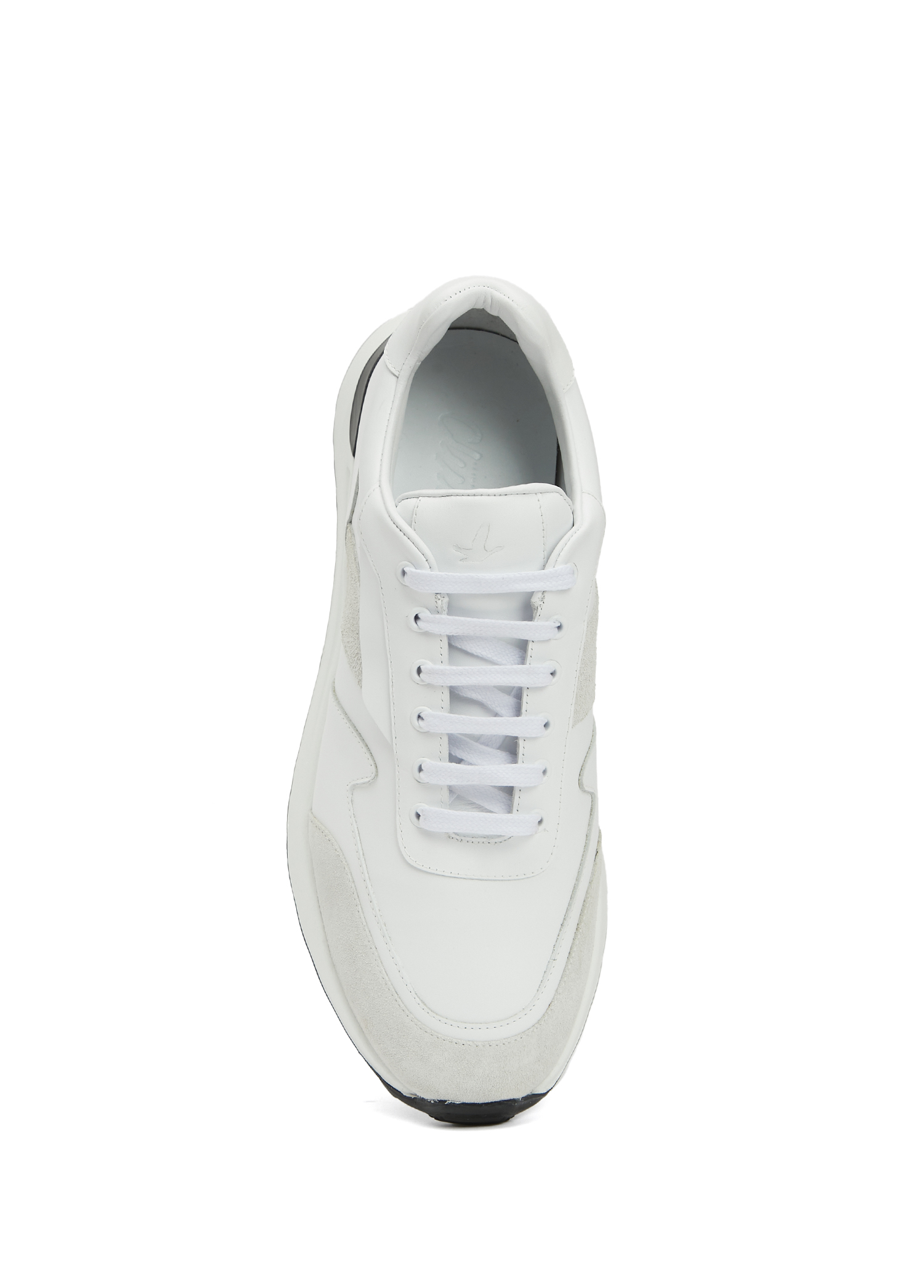 Beyaz Erkek Deri Sneaker_3