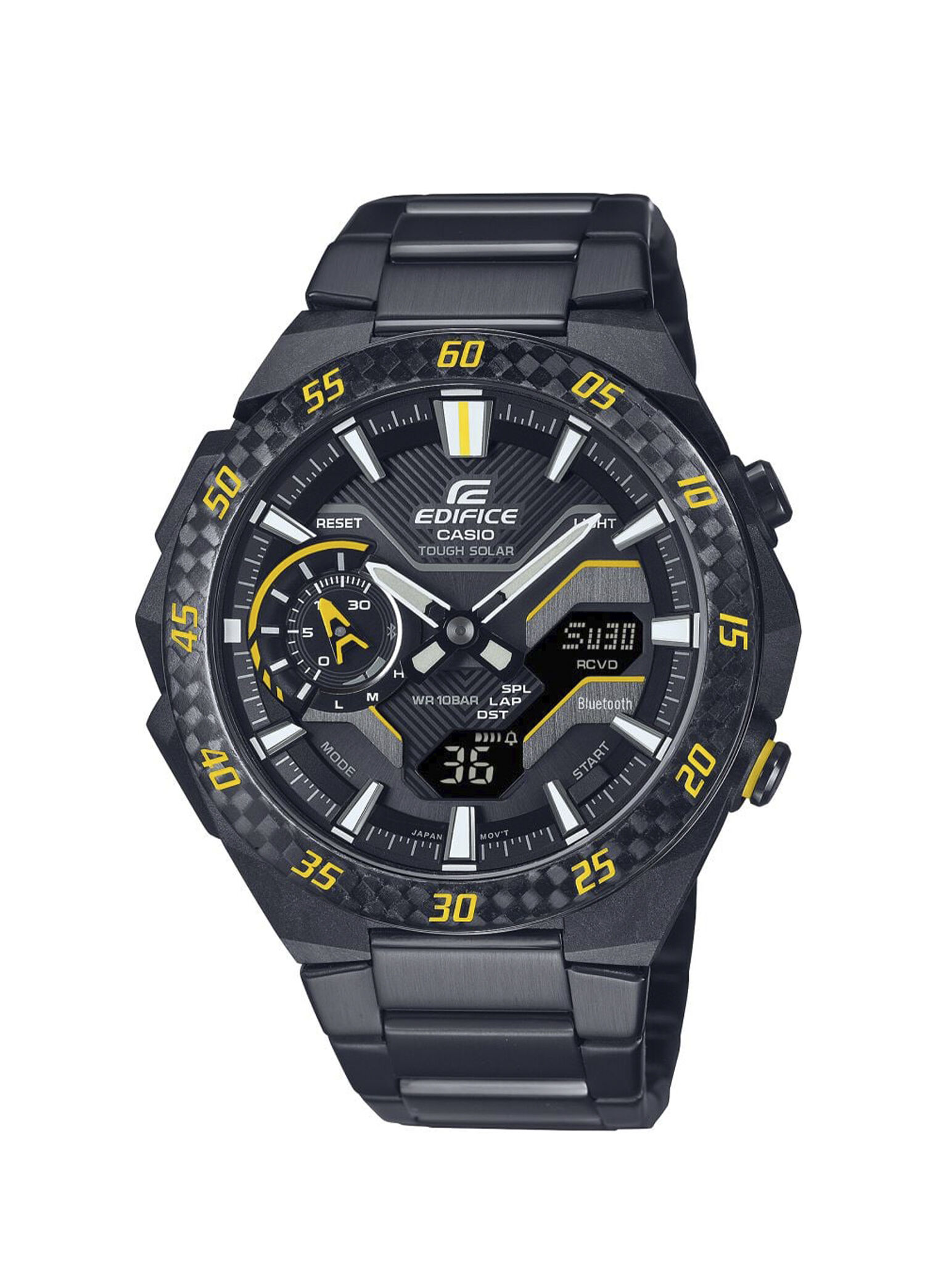 Edifice ECB-2200RC-1A9DF Siyah Çelik Erkek Kol Saati