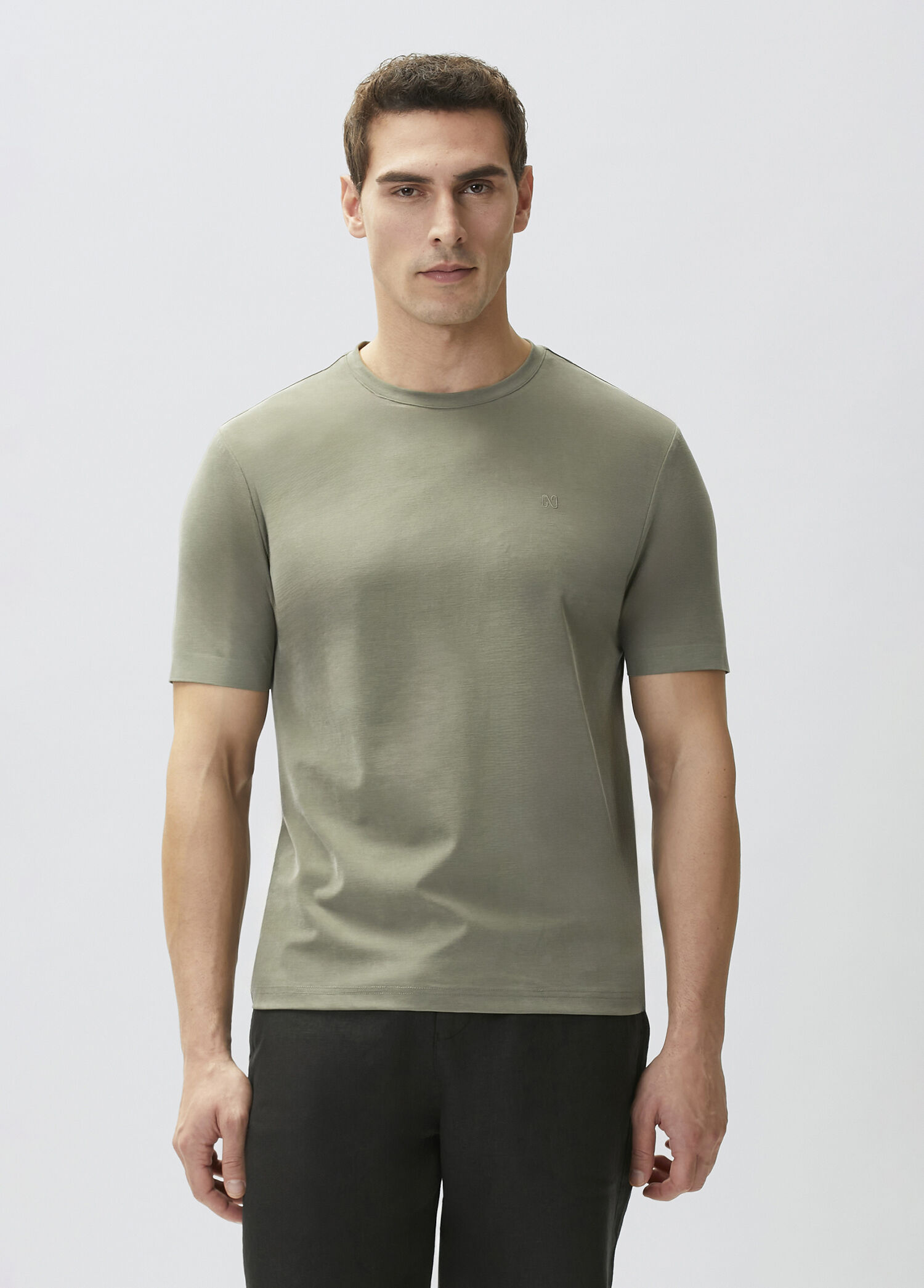 Khaki Cupro Technical T-shirt