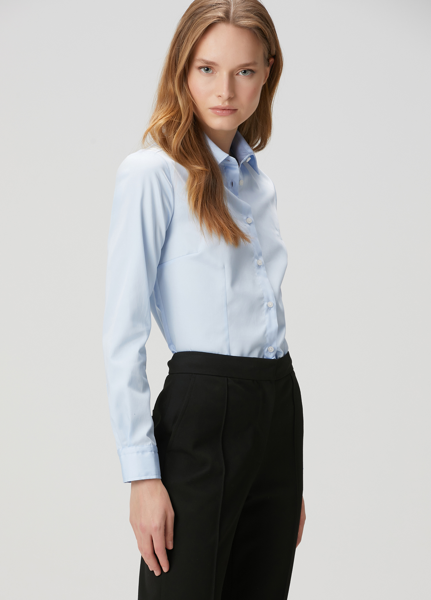 Mavi Slim Fit Gömlek_3