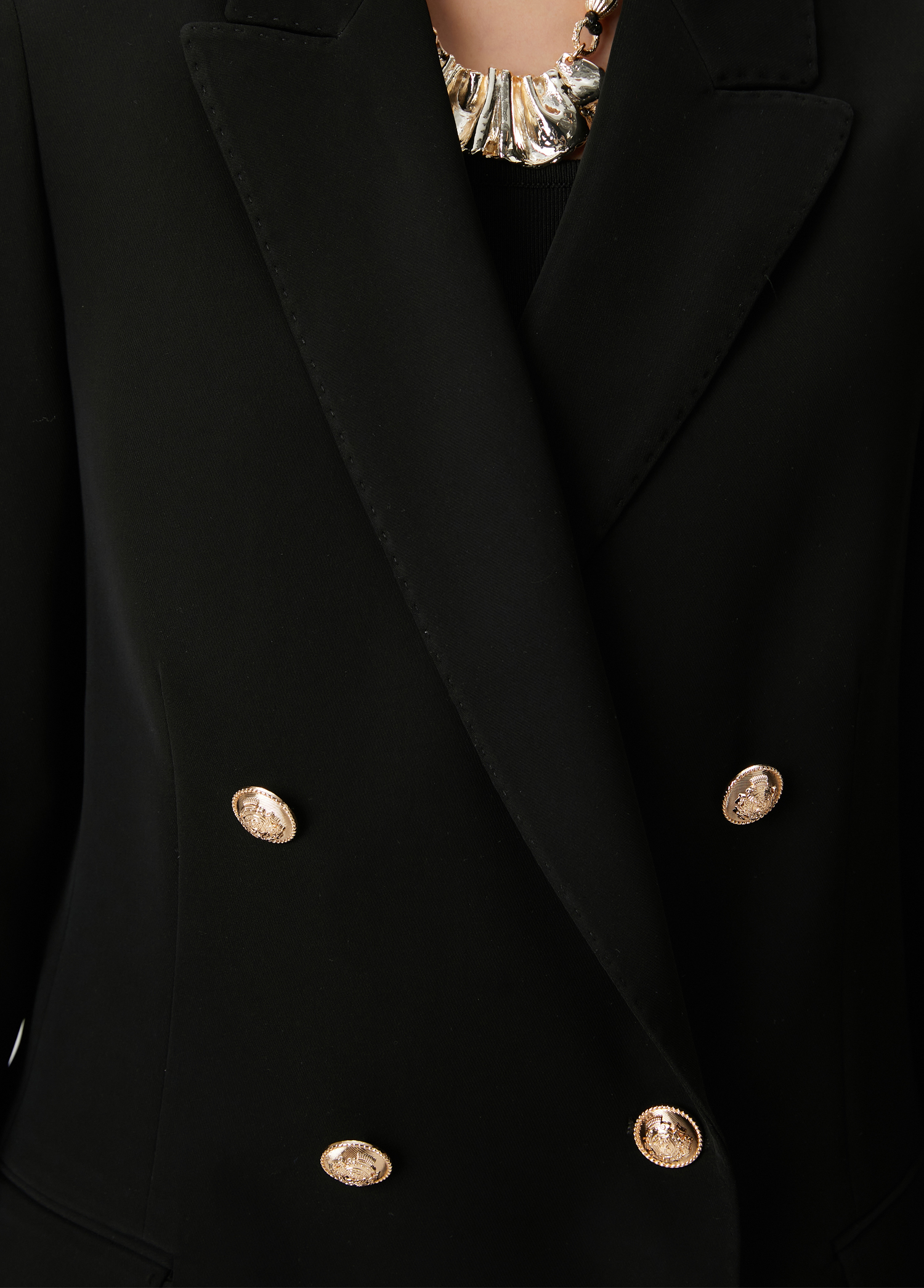 Siyah Kruvaze Blazer_6