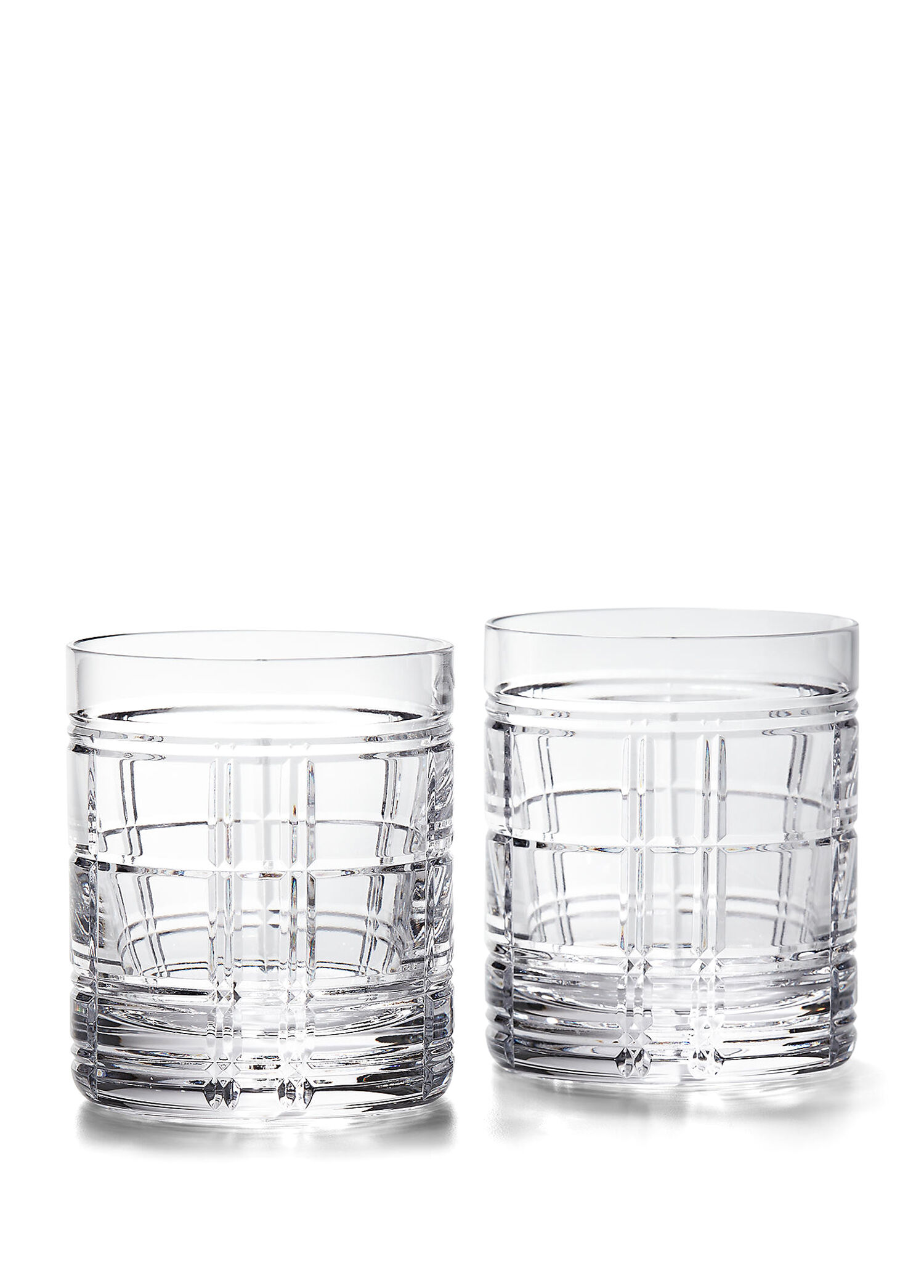 Hudson Plaid DOF Kristal 2li Viski Bardağı