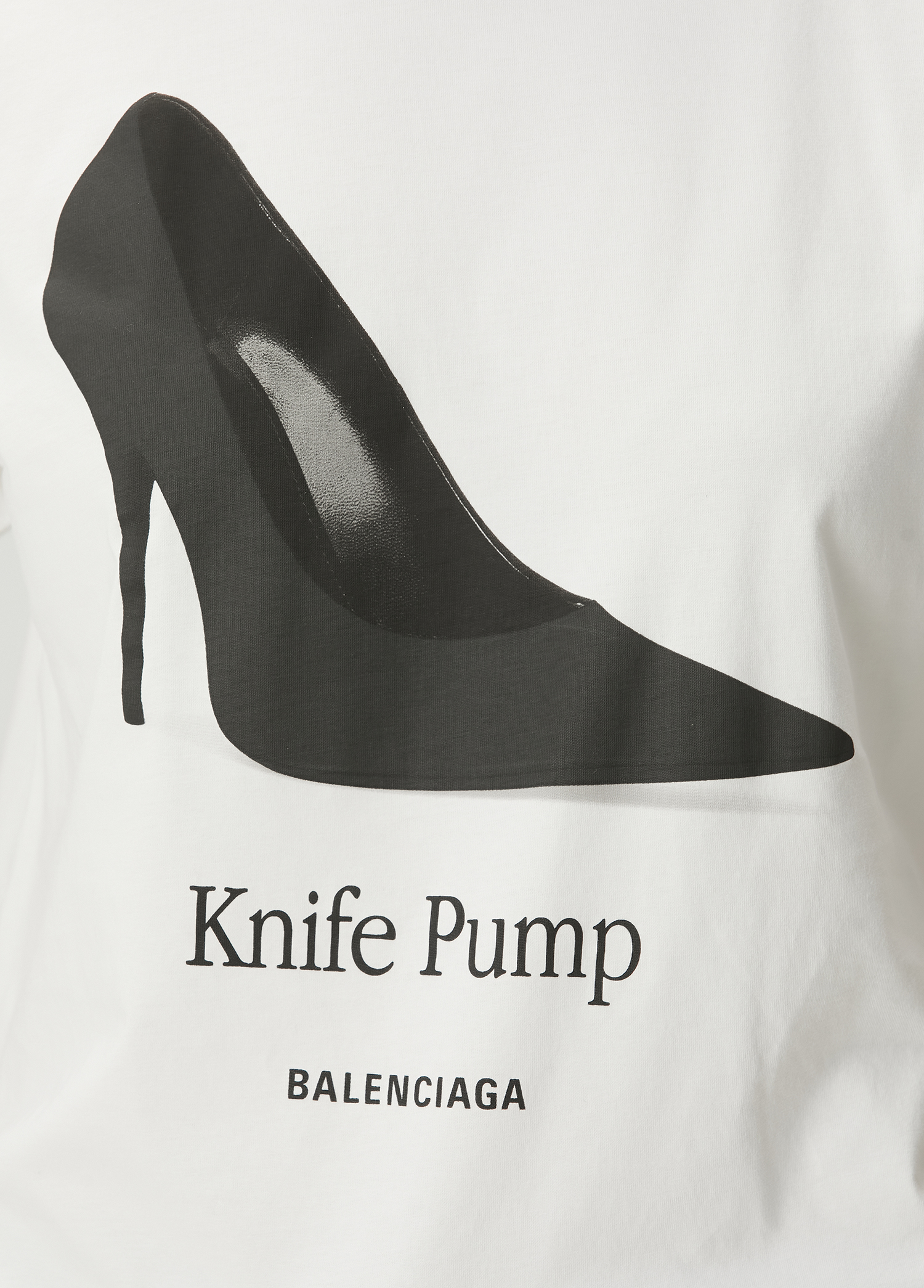 Balenciaga - Knife Pump White T-Shirt