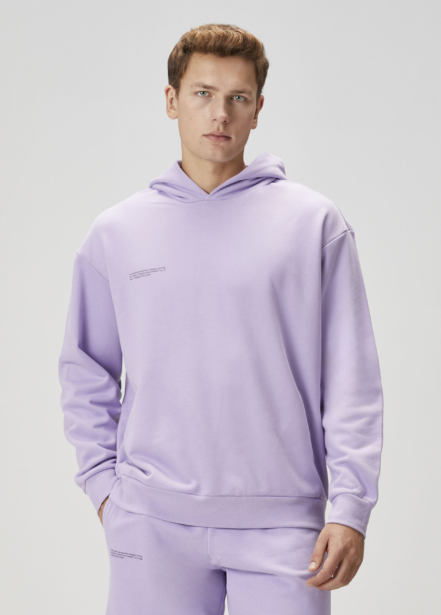 Lila Kapüşonlu Sweatshirt