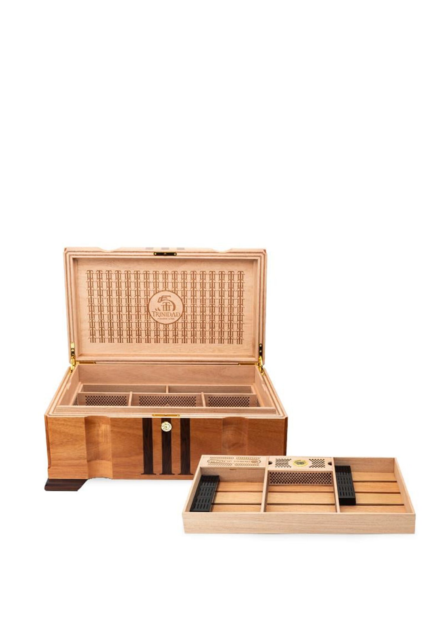 Trinidad Limited Edt. El Yapımı Ahşap Oyma Humidor 250's Puro Kutusu