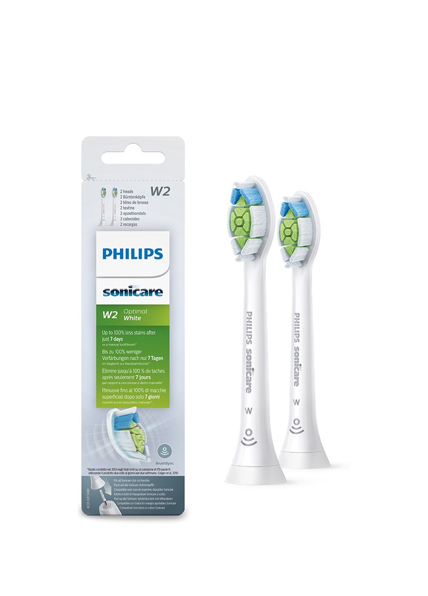 Sonicare HX6062/10 Optimal White Sonic Şarjlı Diş Fırçası 2'li Beyaz Yedek Başlıkları