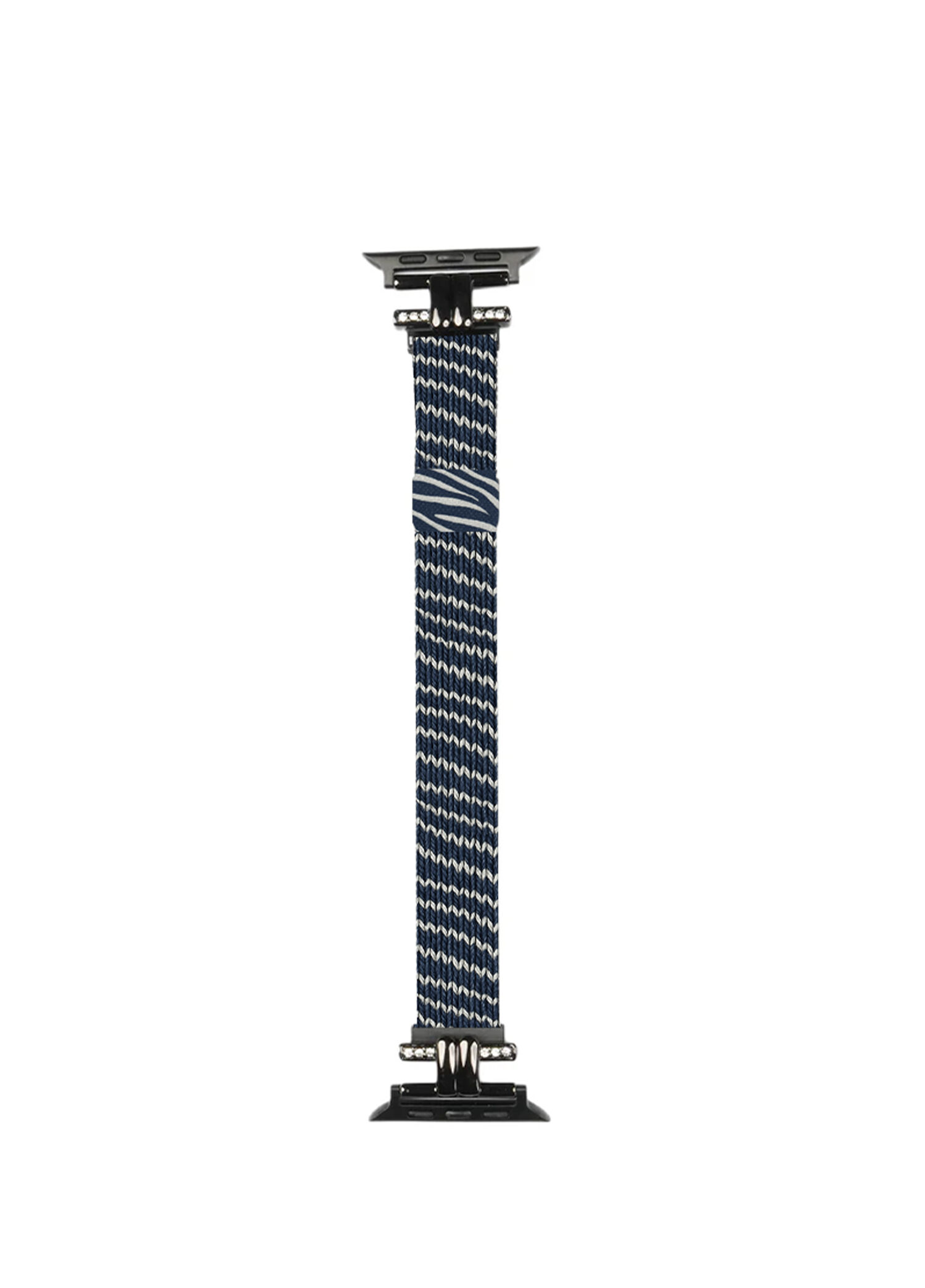 Apple Watch Stainless Steel Zebra Taşlı Kadın Akıllı Saat Kordon