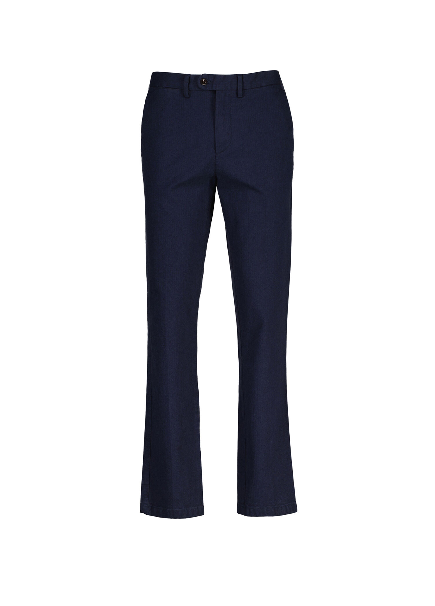 Lacivert Slim Fit Casual Herringbone Erkek Pantolon