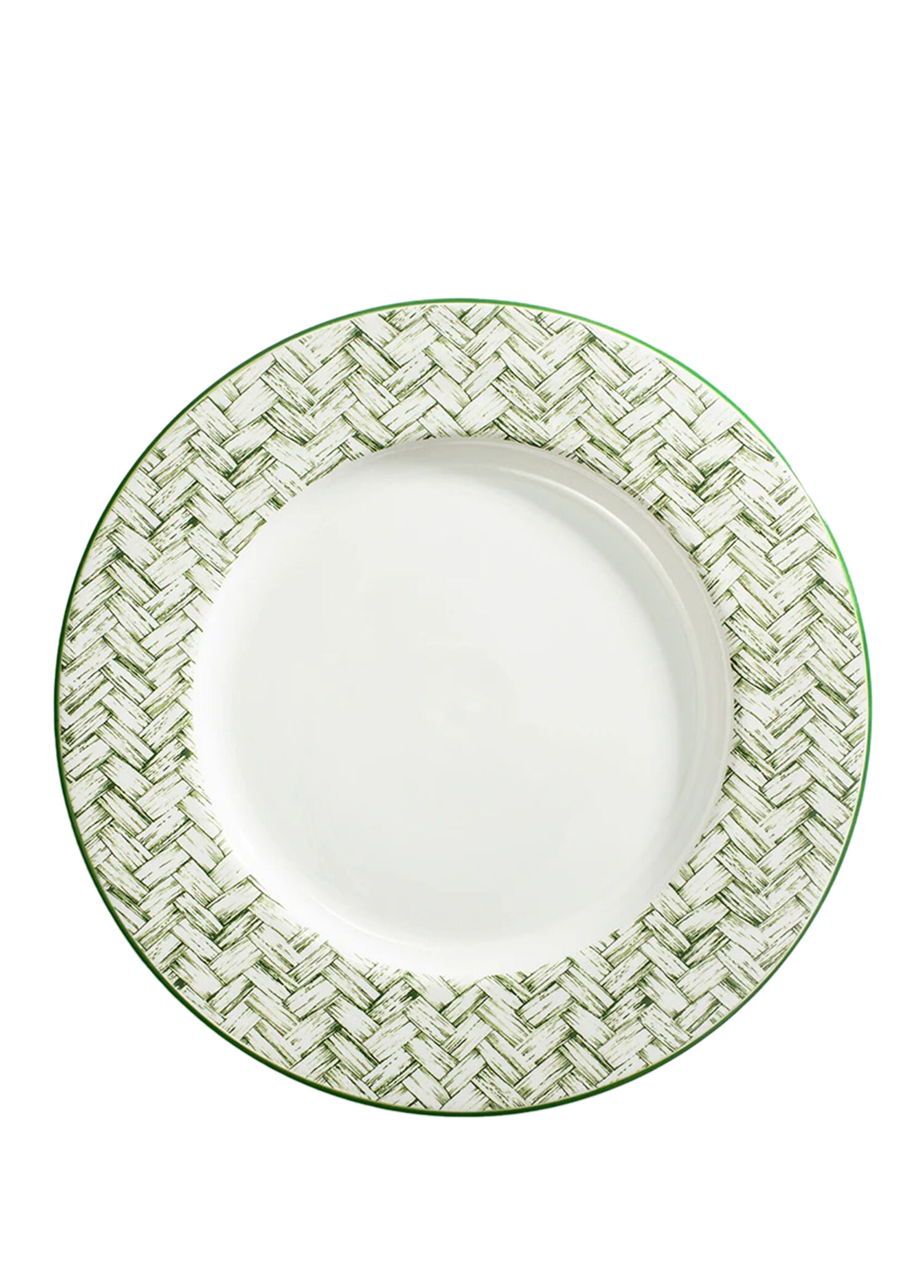 NC Basket Weave Green Porselen Tabak 15 cm