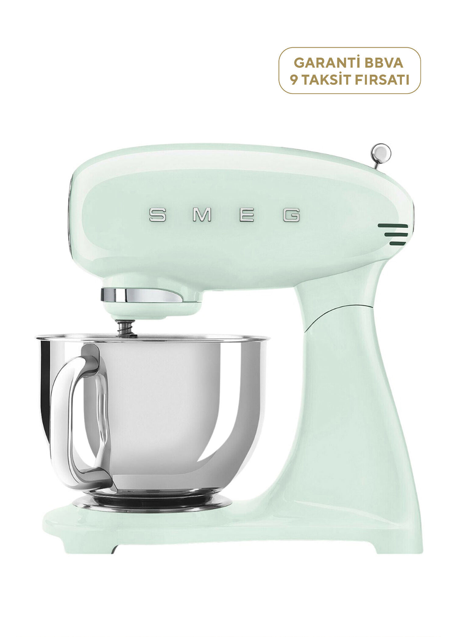 SMF03PGEU 50's Style Retro Pastel Yeşil Stand Mikser