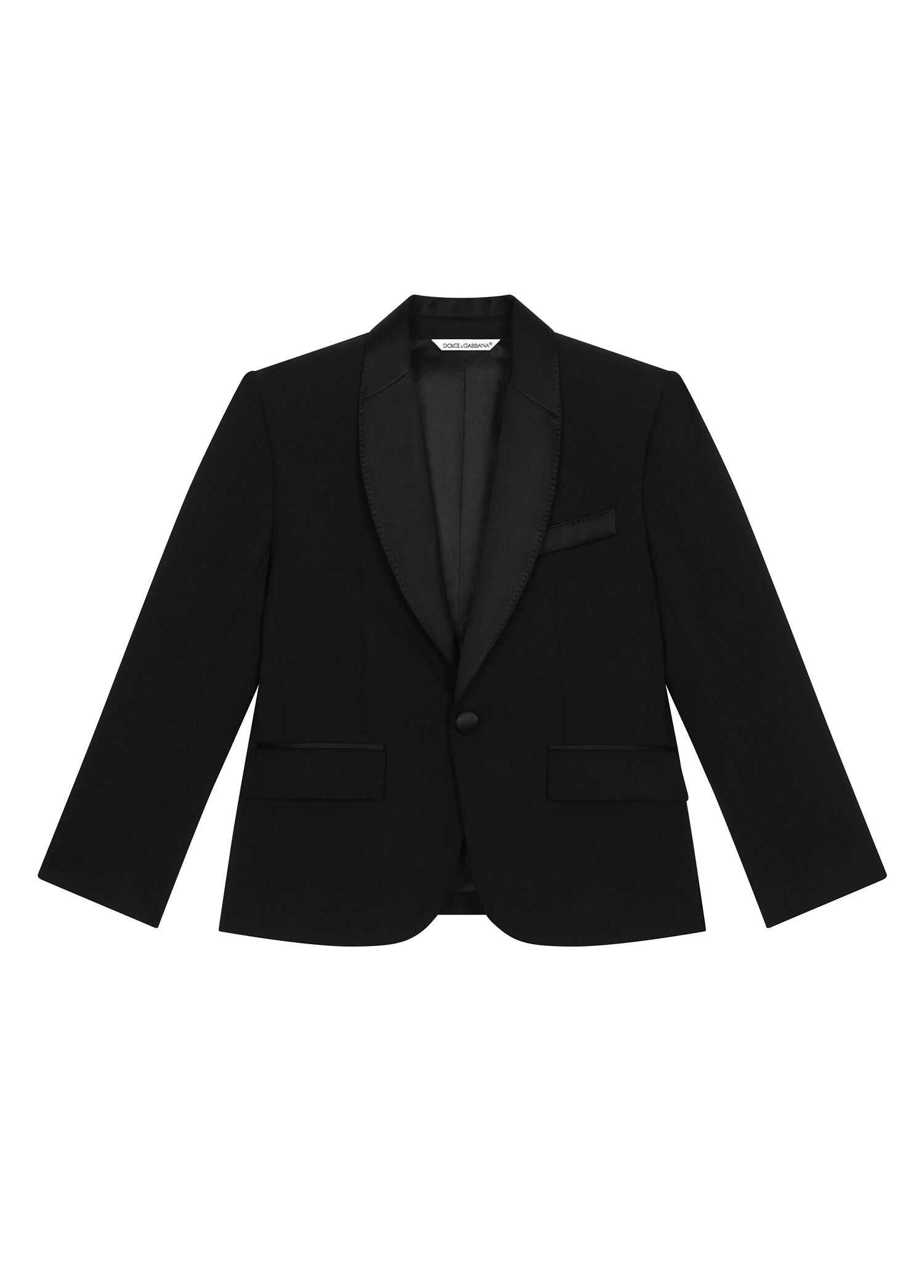 Siyah Erkek Çocuk Yün Blazer