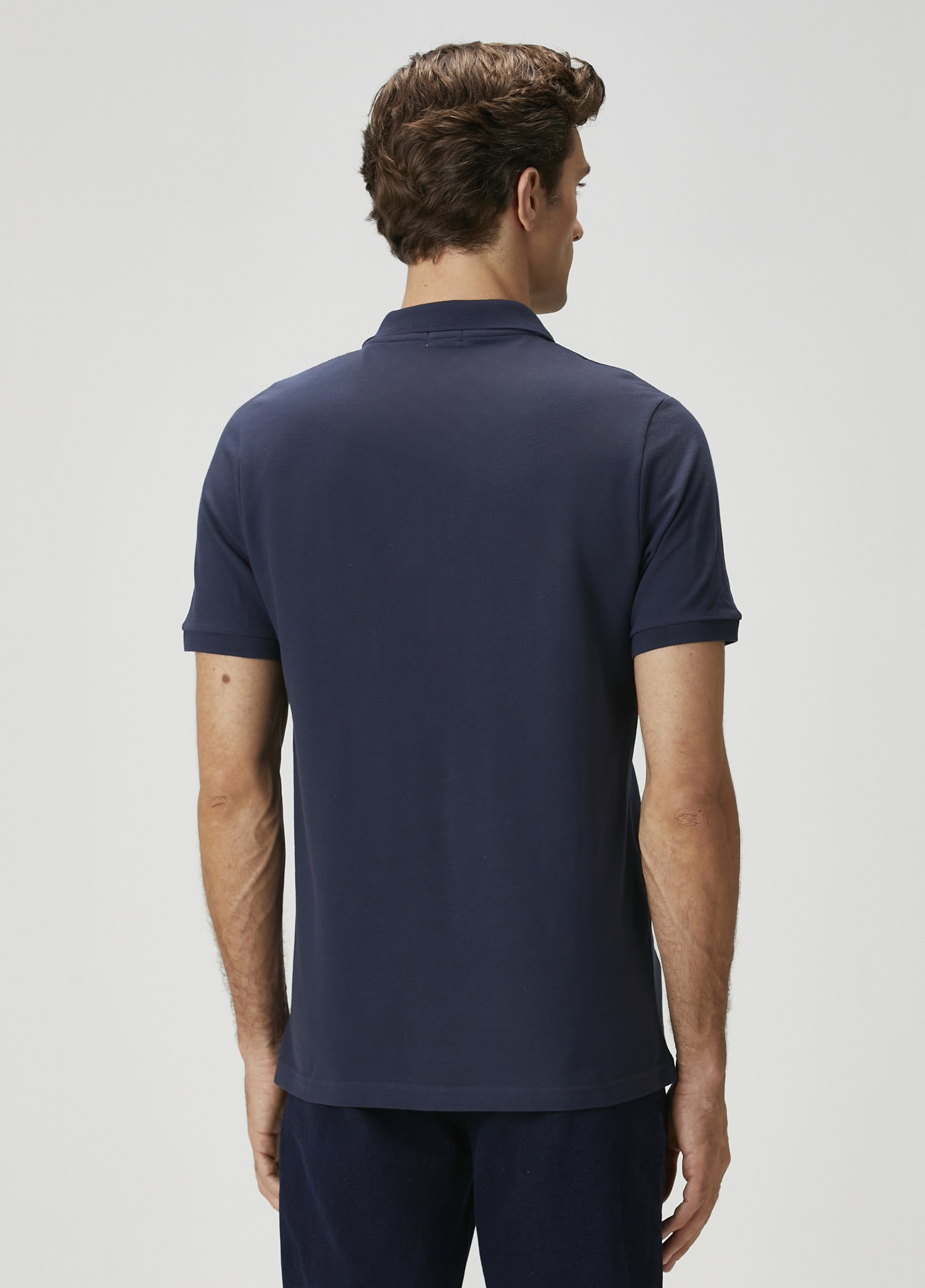 Lacivert Polo Yaka T-shirt_3
