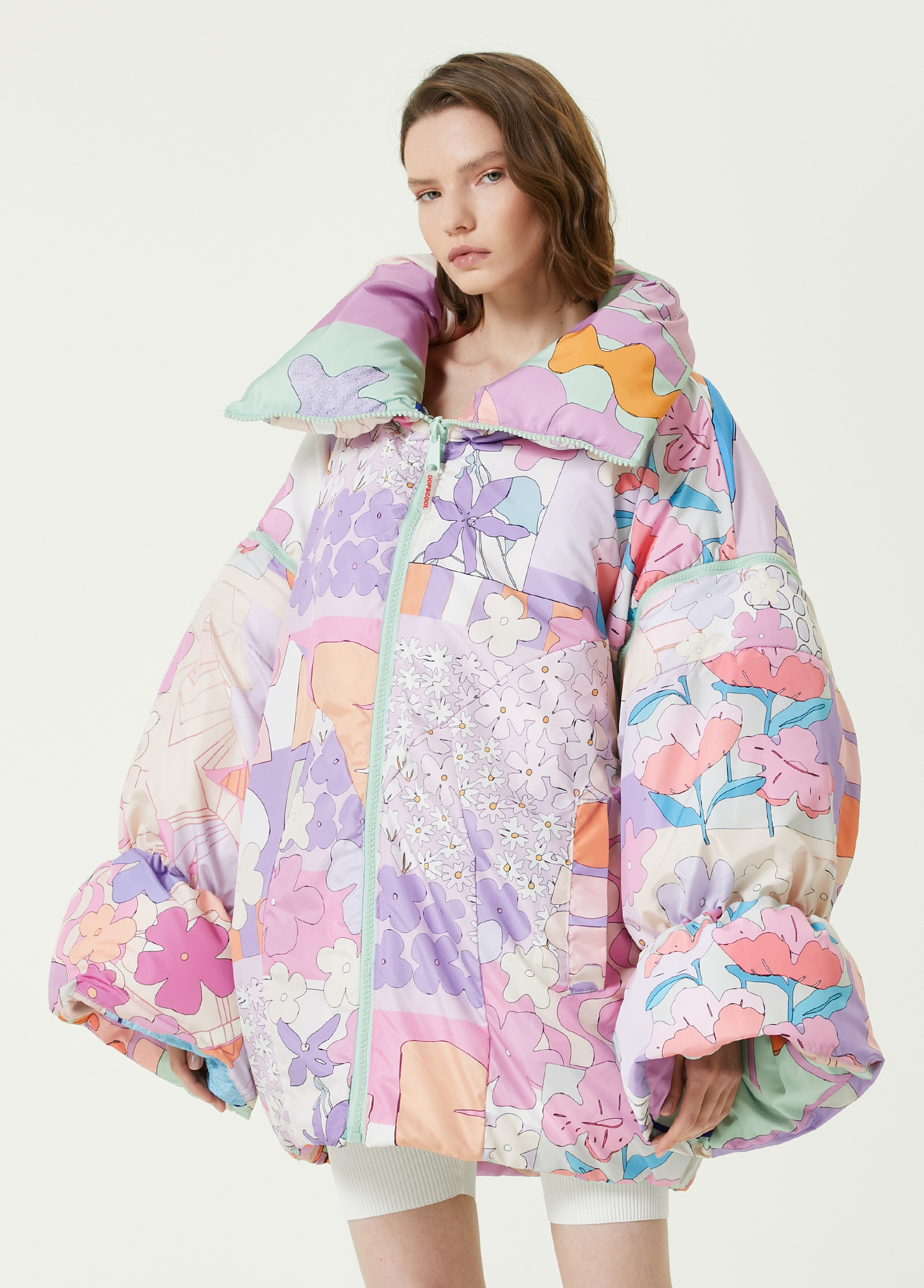 Beymen Cotton Candy Dik Yaka Çiçekli Puff Mont. 1 Beymen Cotton Candy Dik Yaka Çiçekli Puff Mont. 1