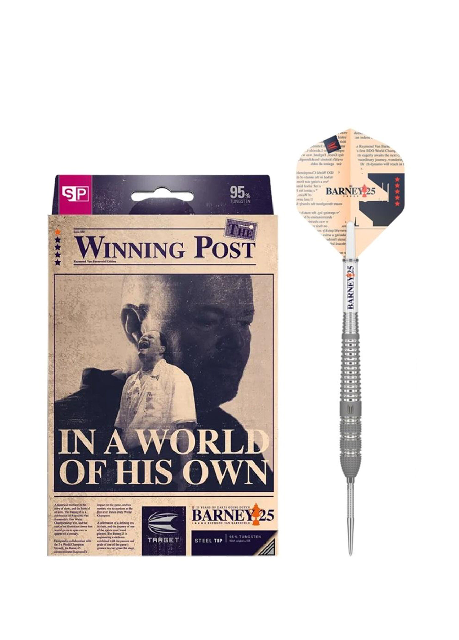 Barney 25 %90 Tungsten SP Çelik Uçlu Dart Oku
