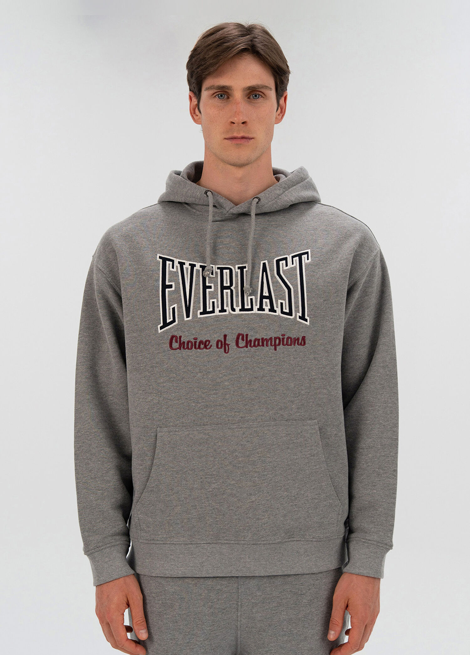 Heritage Champions Gri Kapüşonlu Unisex Spor Sweatshirt