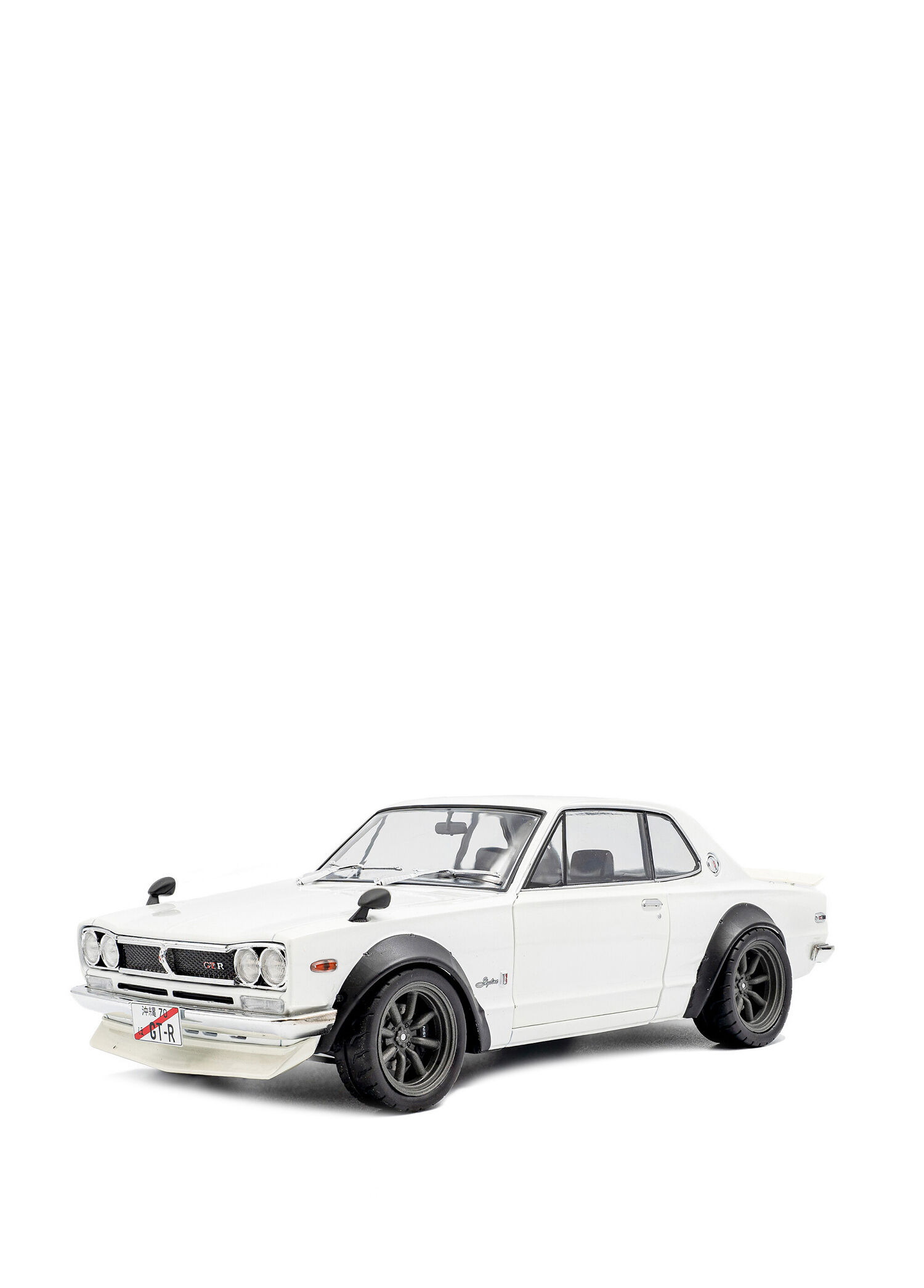 1:18 1970 Nissan Skyline C10 Hakosuka Pearl White Diecast Metal Minyatür Model Araba