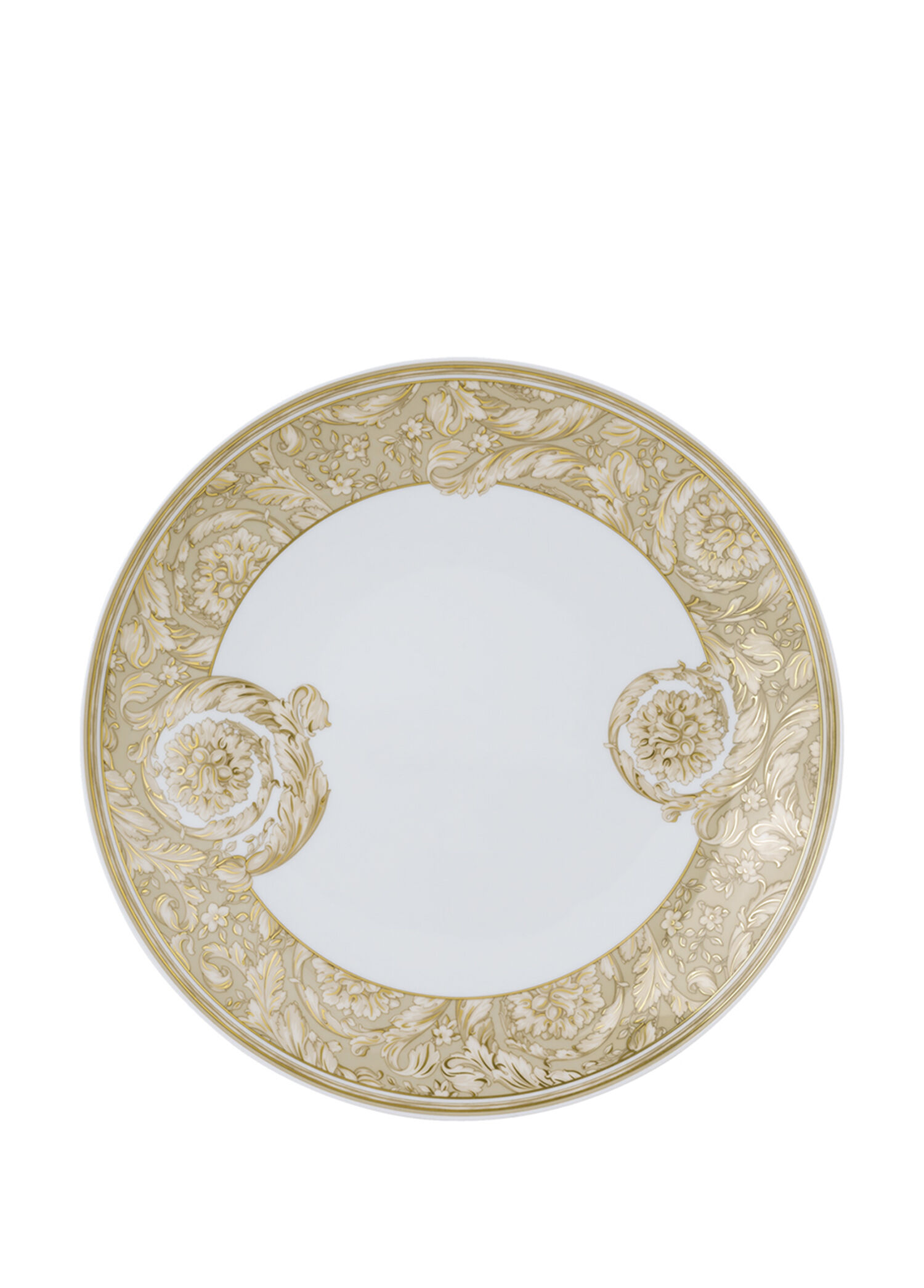 Barocco Bej Porselen Yemek Tabağı 28 cm