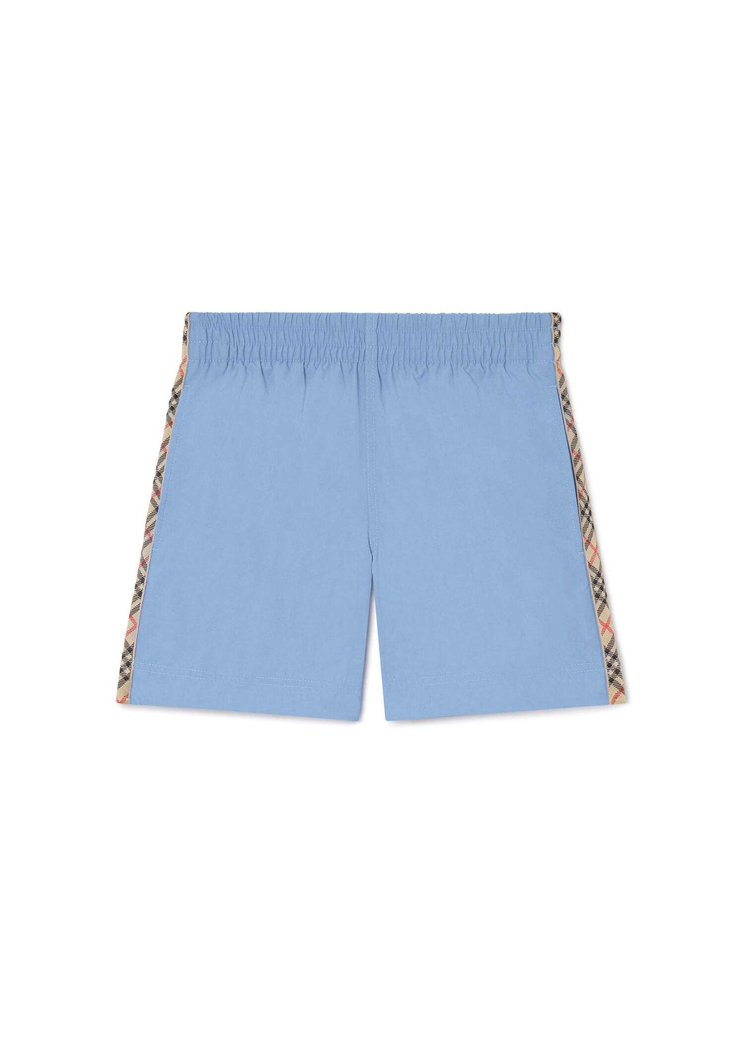 Check Trim Çocuk Mavi Unisex Çocuk Deniz Şortu