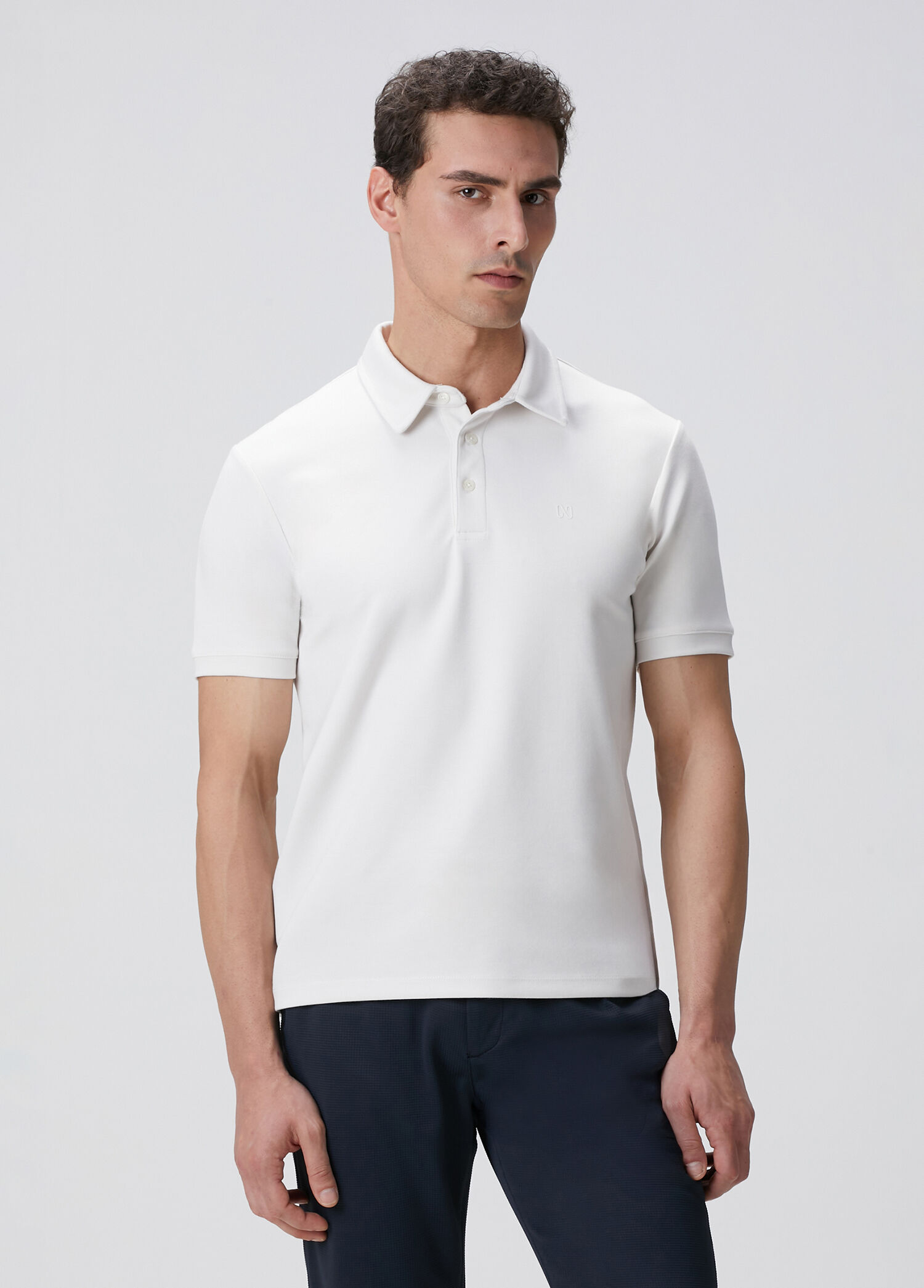 Kırık Beyaz Basic Modal T-shirt