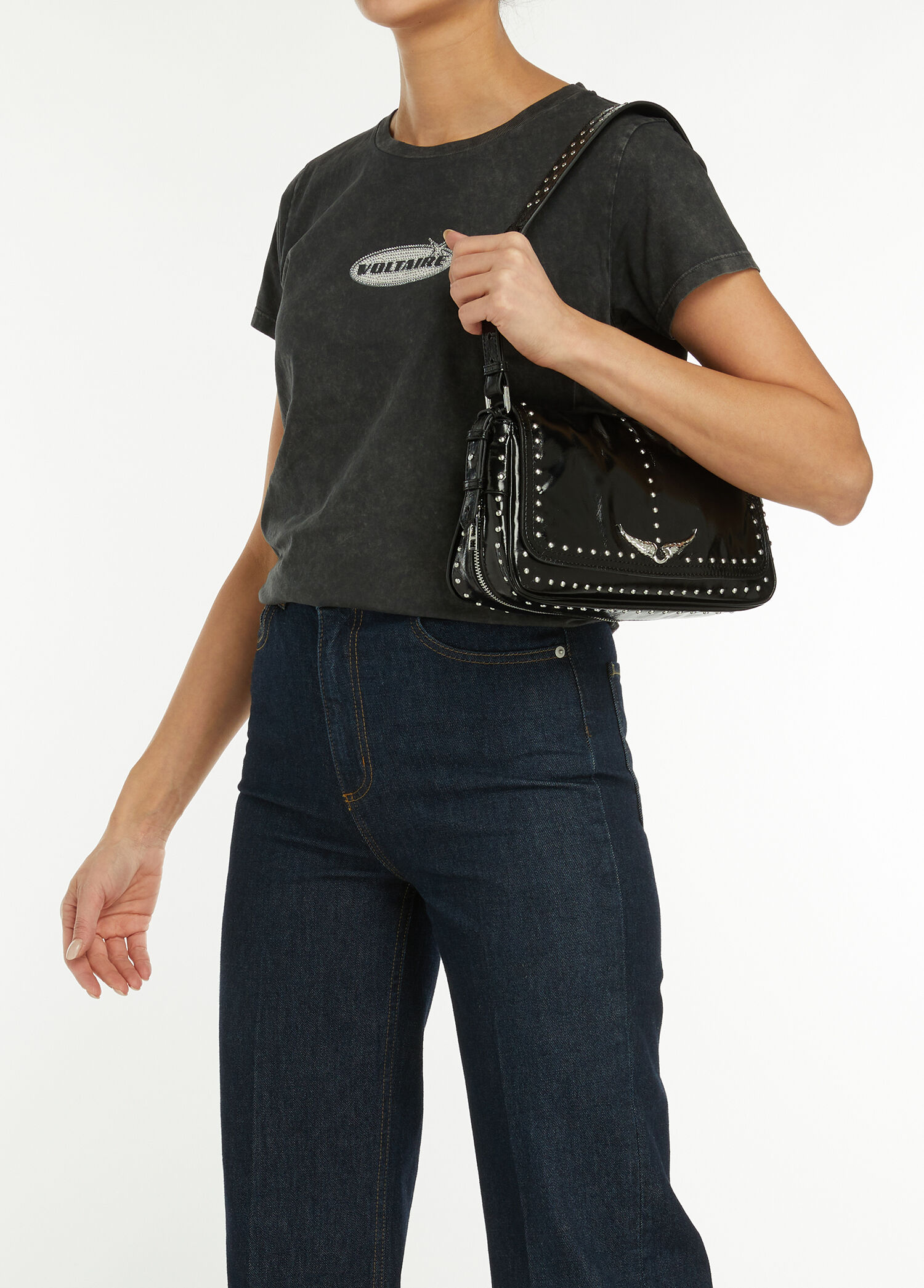 Zadig&Voltaire Siyah Kadın Le Zouzou Vintage Siyah Kadın Deri