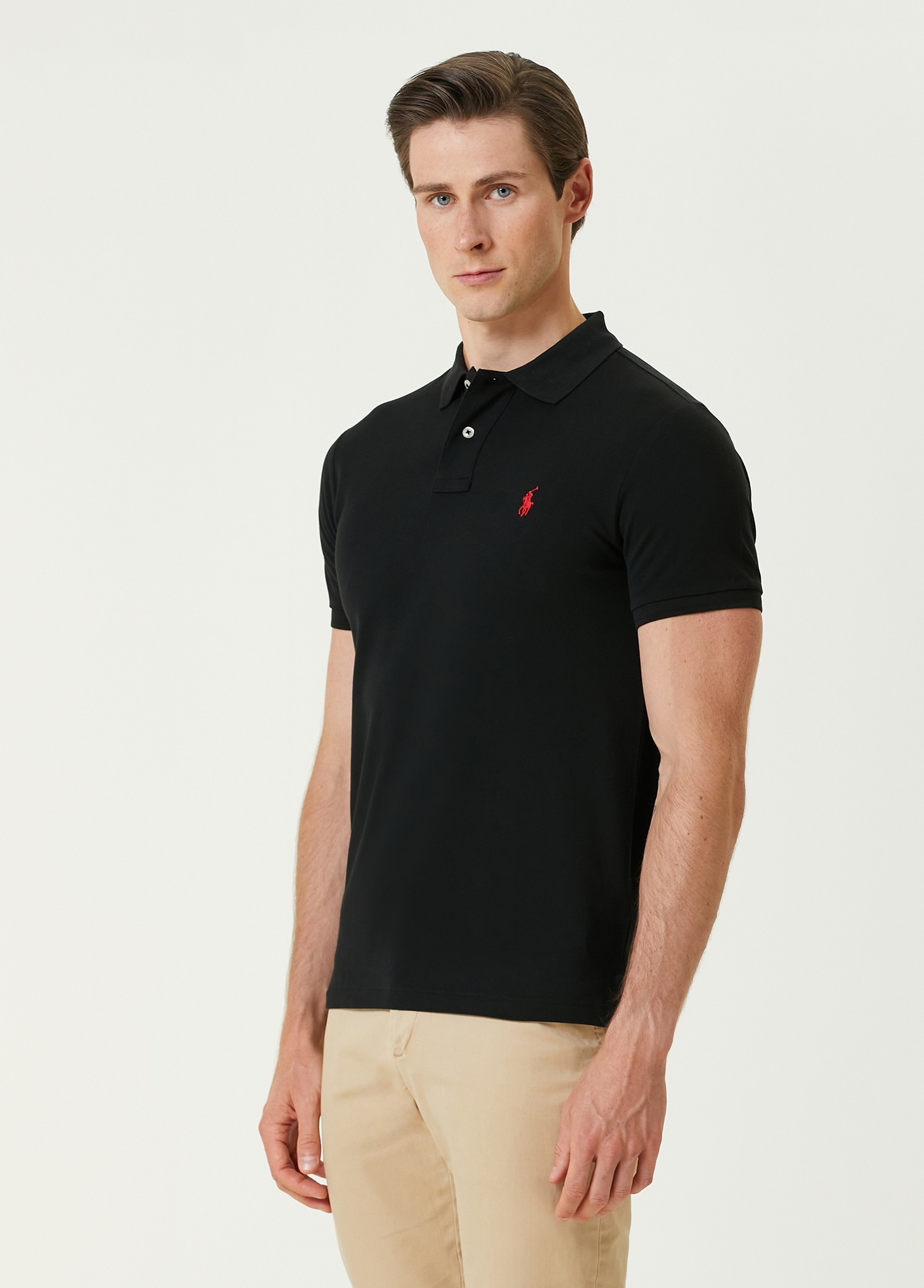 Siyah Polo Yaka T-shirt