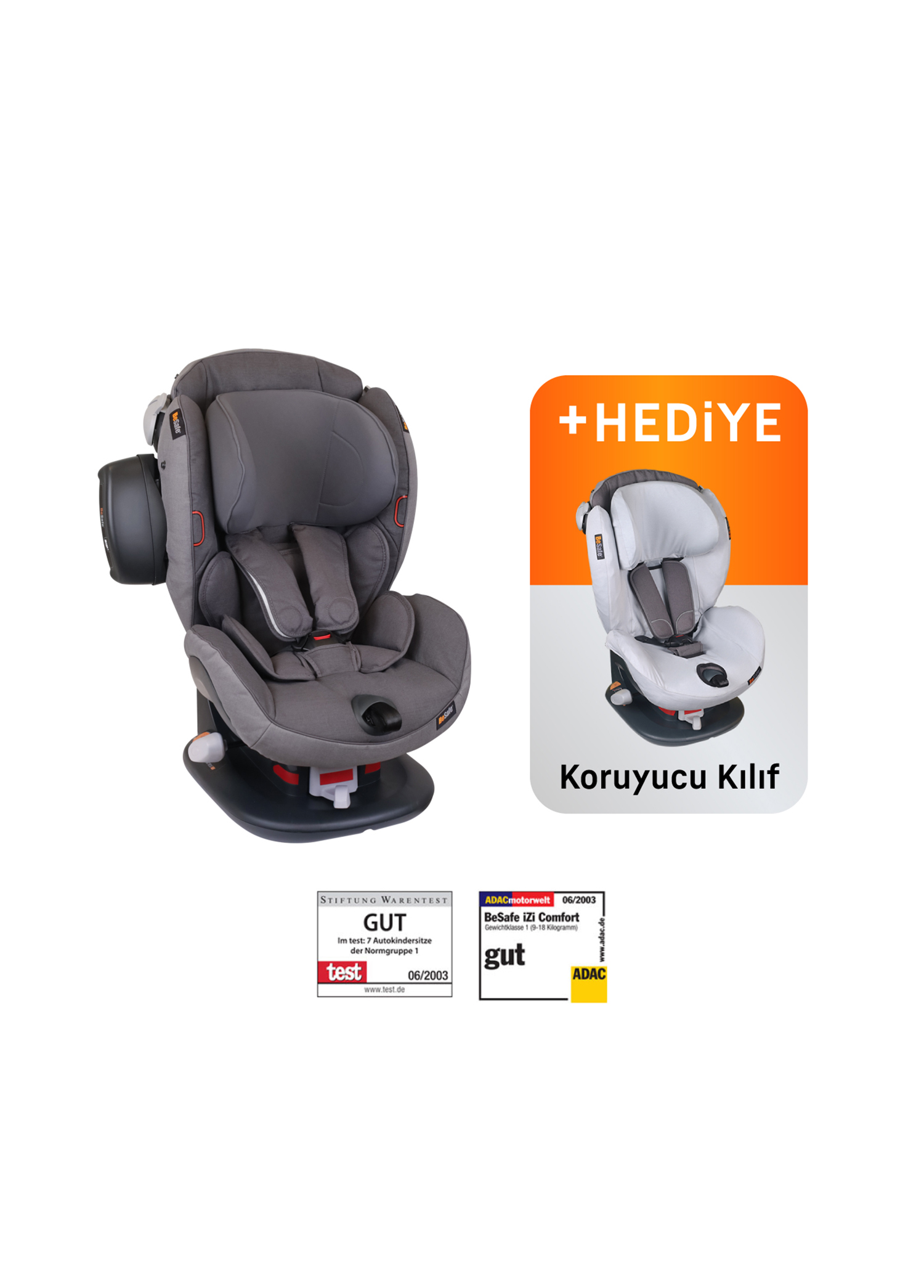 İzi Comfort X3 Metallic Melange Çocuk Oto Koltuğu 9-18 kg