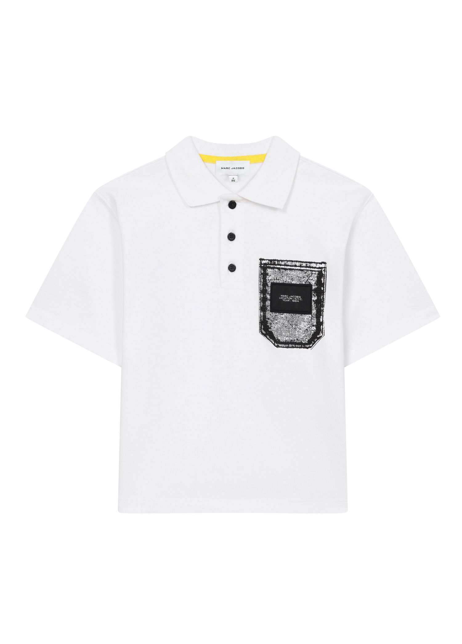 Beyaz Polo Yaka Erkek Çocuk T-shirt