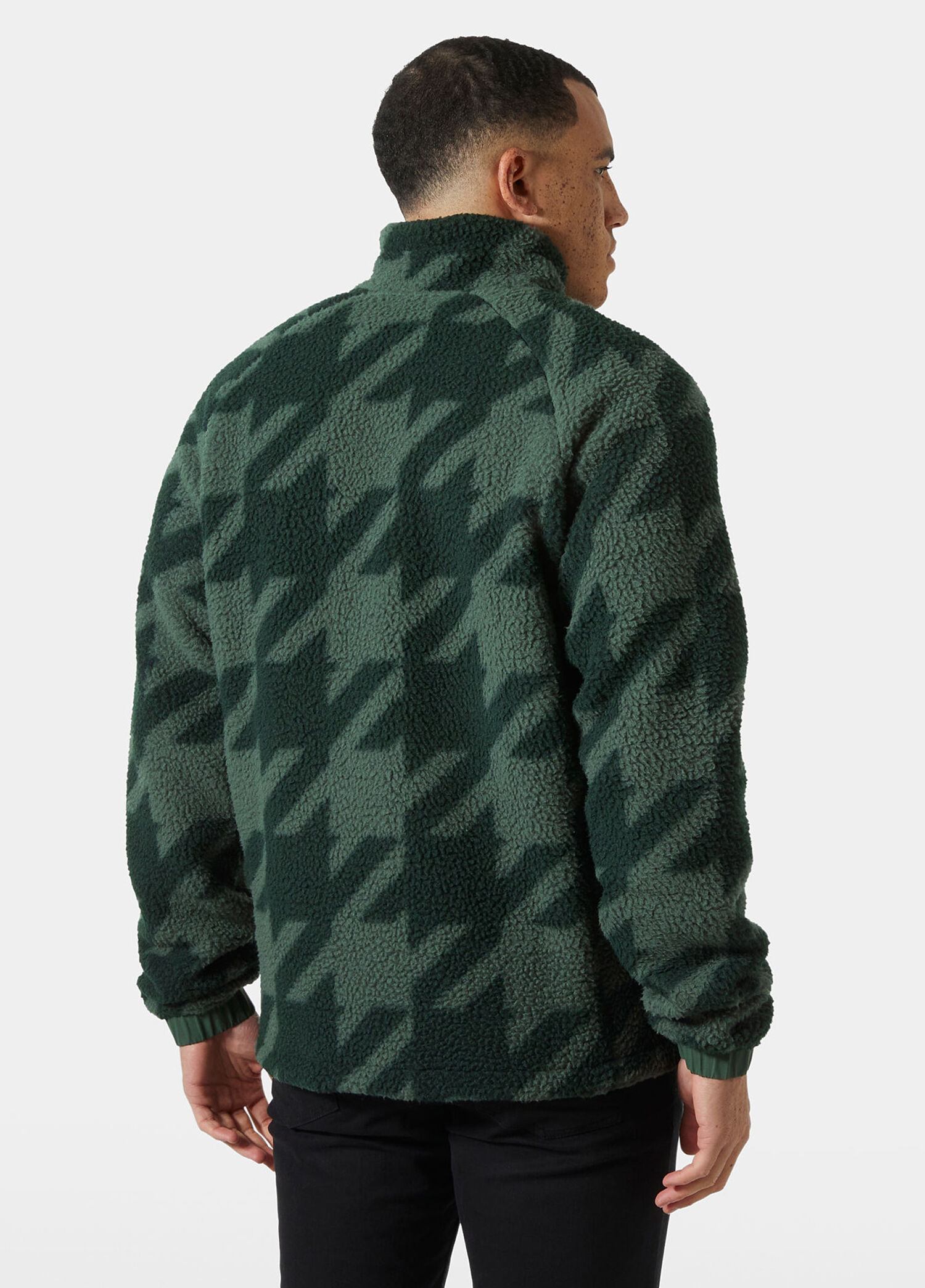 Helly Hansen GREEN Erkek Panorama Printed Pile Snap Green Erkek