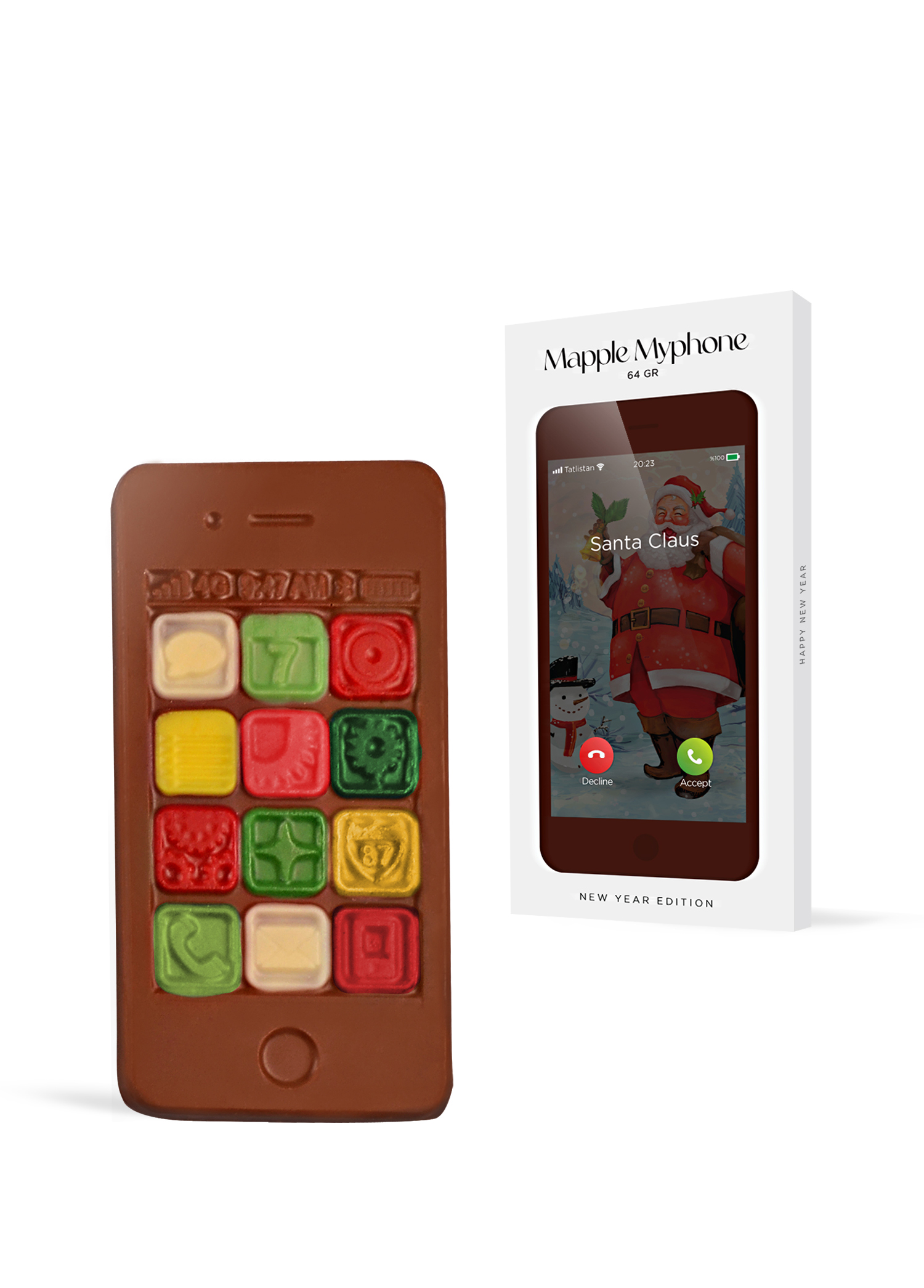 Mapple Myphone New Year Edition Yılbaşı Çikolatası 64 gr