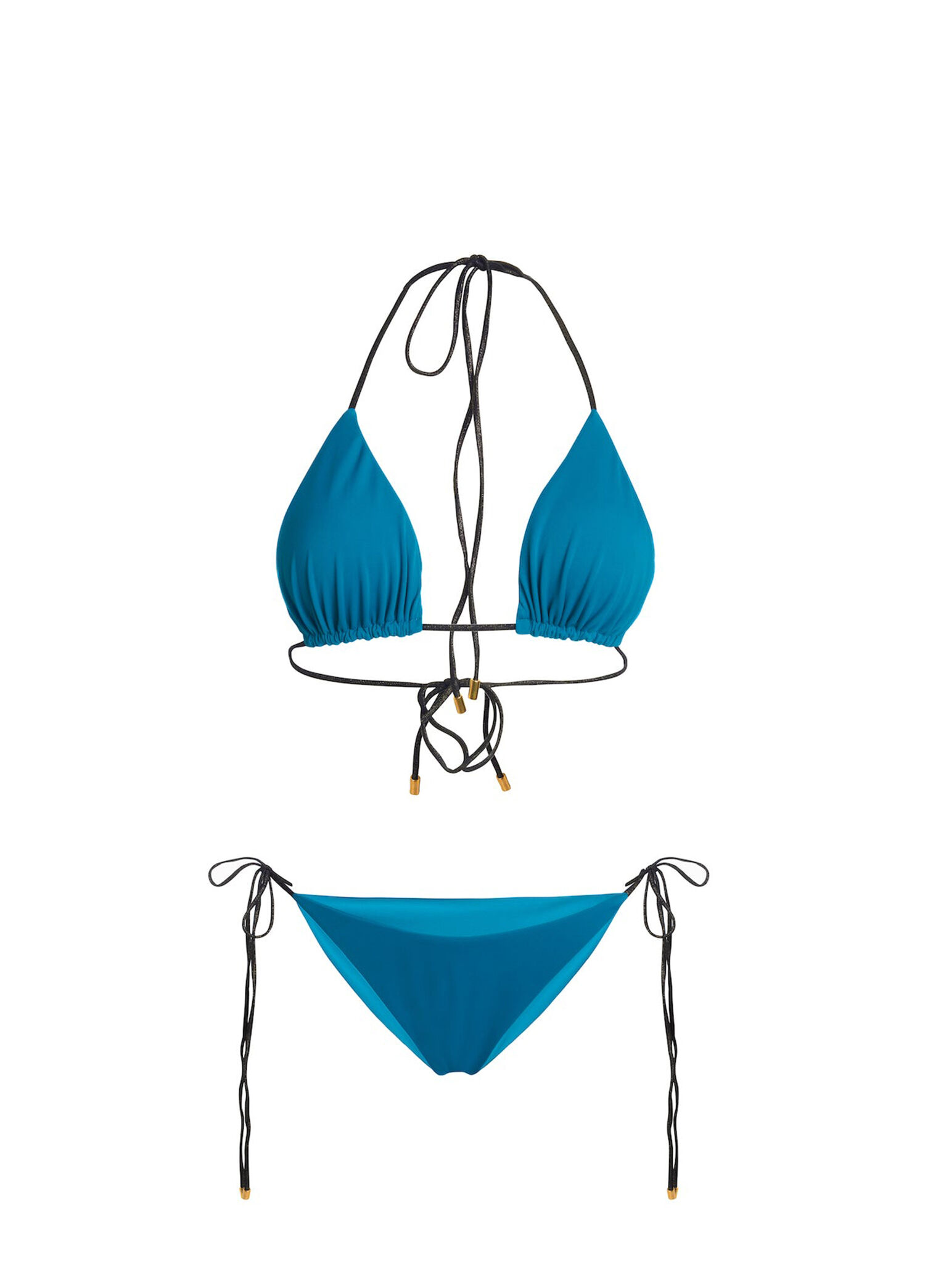 Amazon Petrol Mavisi Üçgen Kadın Bikini Takımı