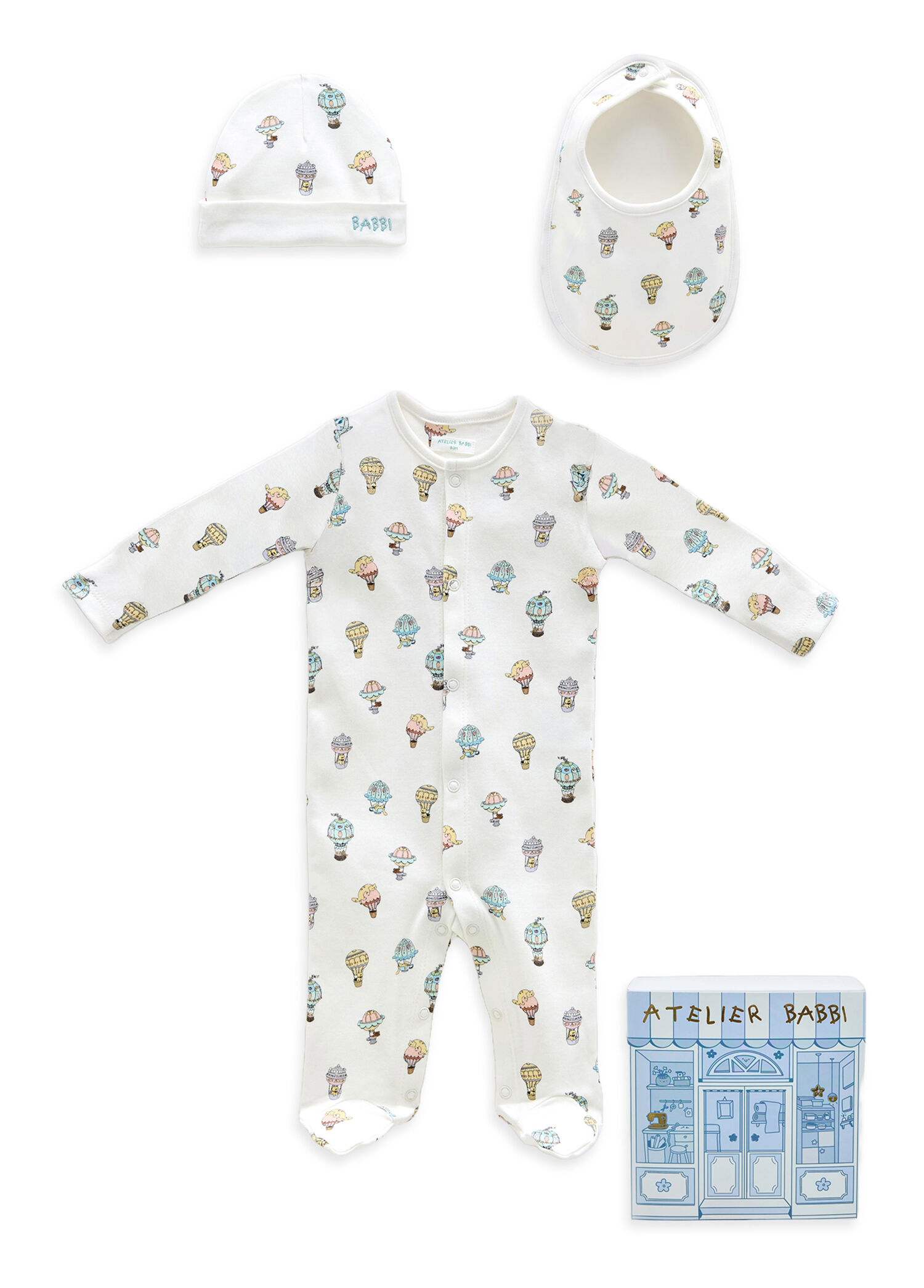 Çok Renkli 3lü Unisex Bebek Yenidoğan Seti