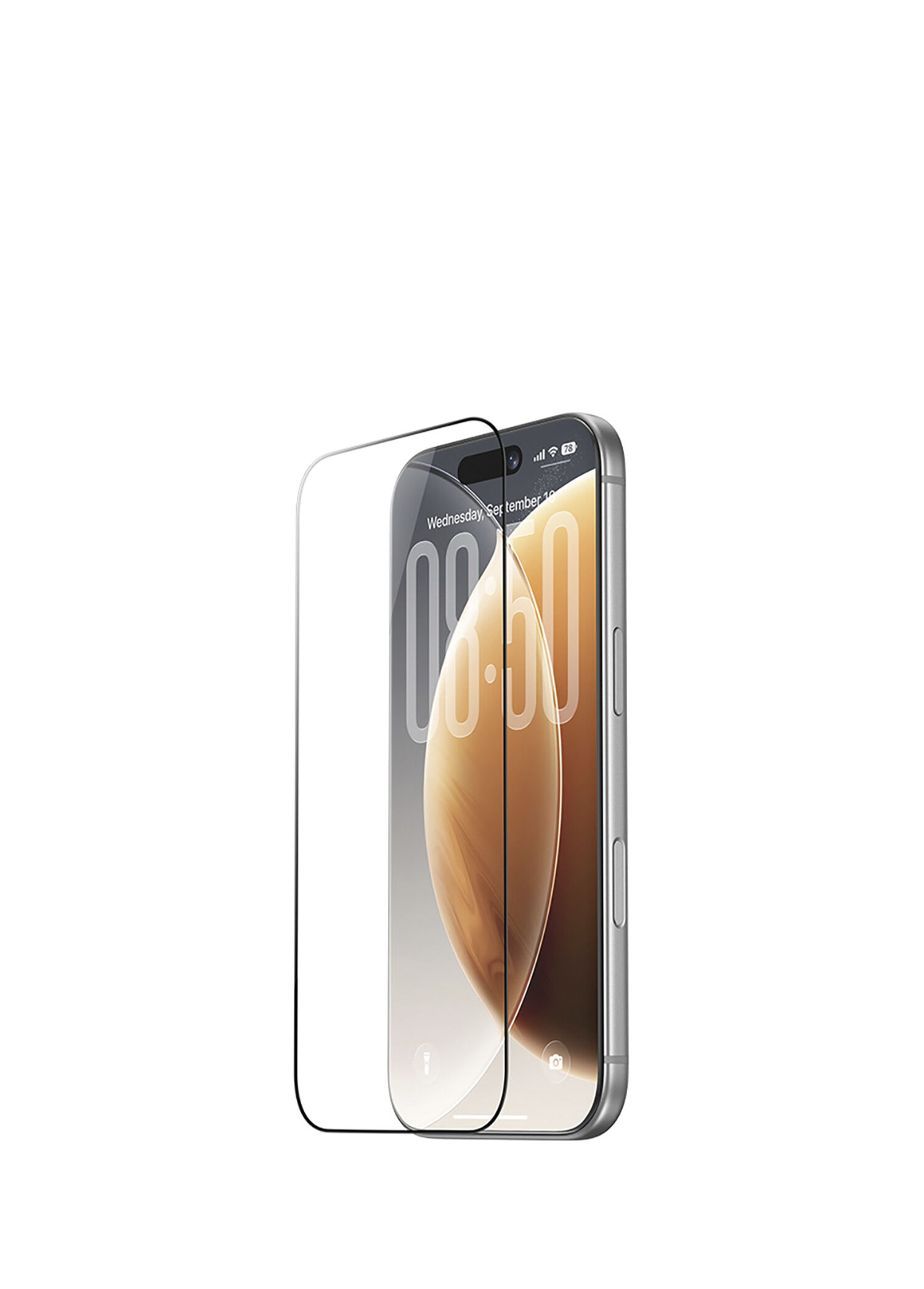 Benks - OmniWarrior Anti-Drop Eye-Friendly iPhone 17 Pro Max Kolay Uygulama Aparatlı Cam Ekran Koruyucu - Şeffaf