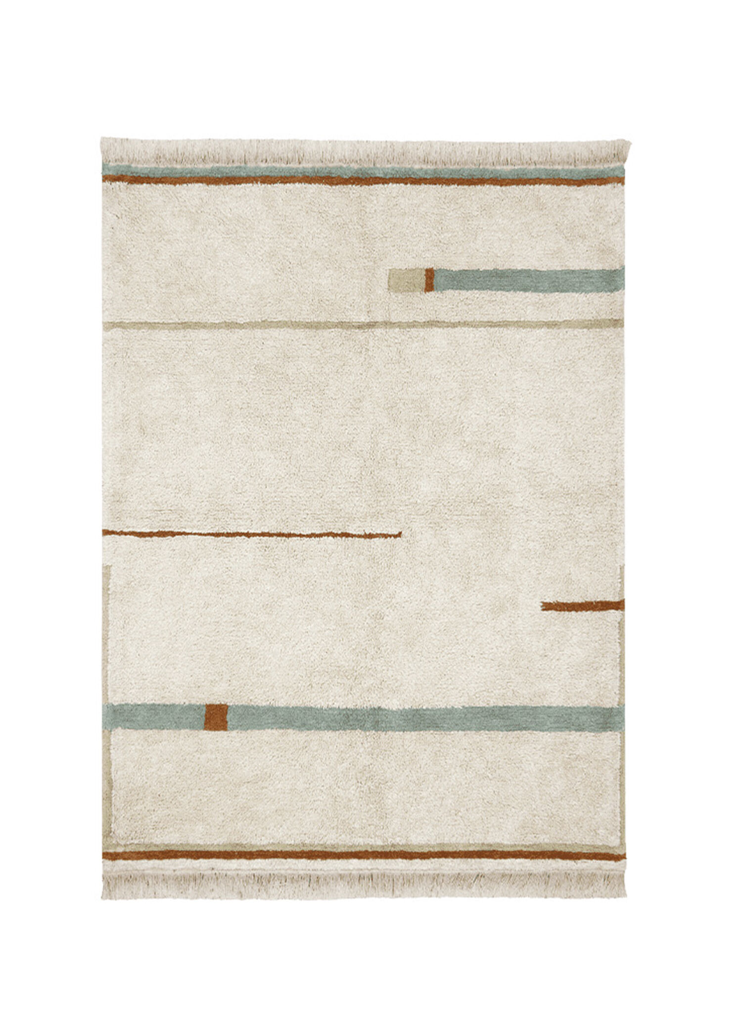 Eco City Koleksiyonu Lanes Vintage Blue Çocuk Odası Halı 90 x 130 cm
