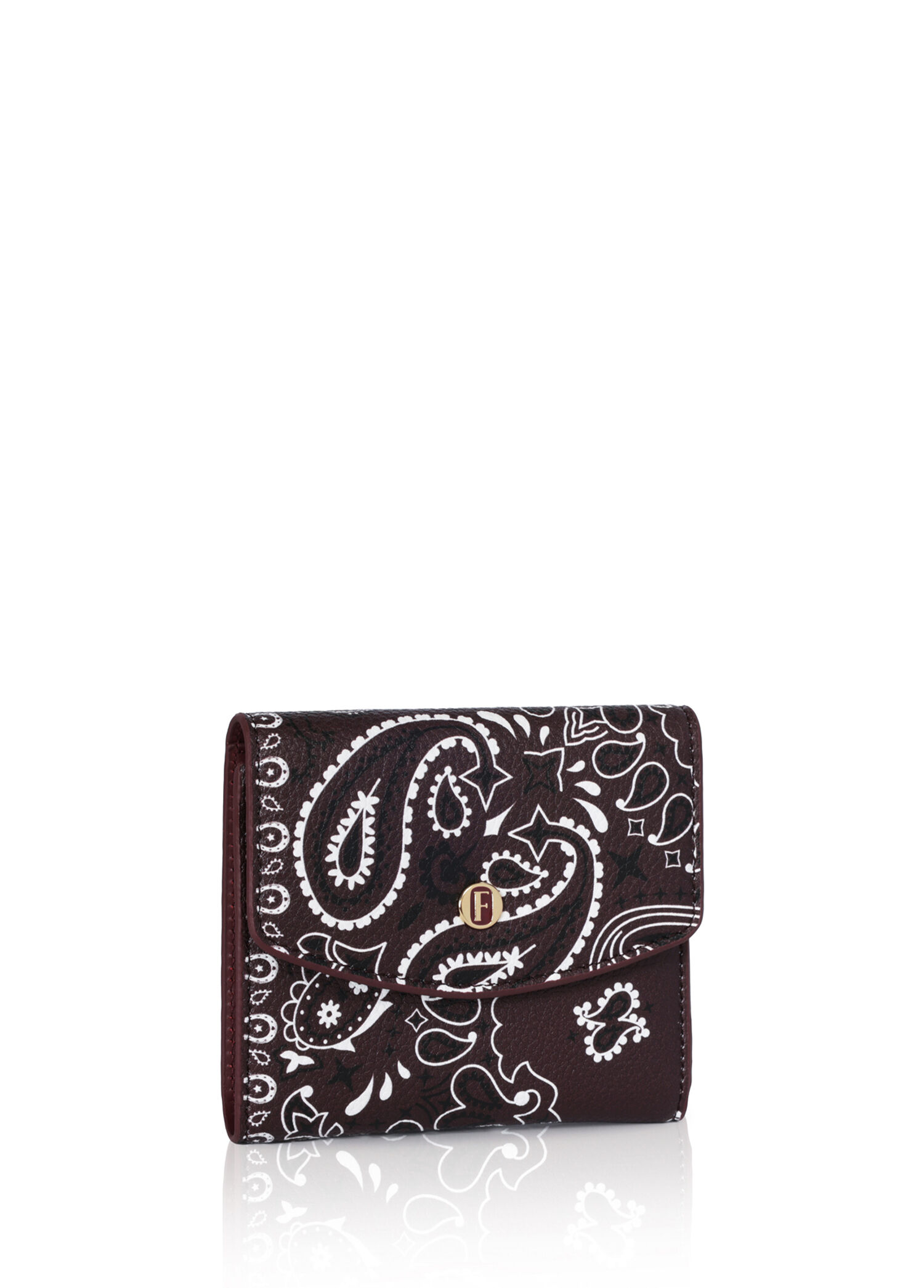 Olivia Dream Bandana Mini Bordo Deri Kadın Cüzdan
