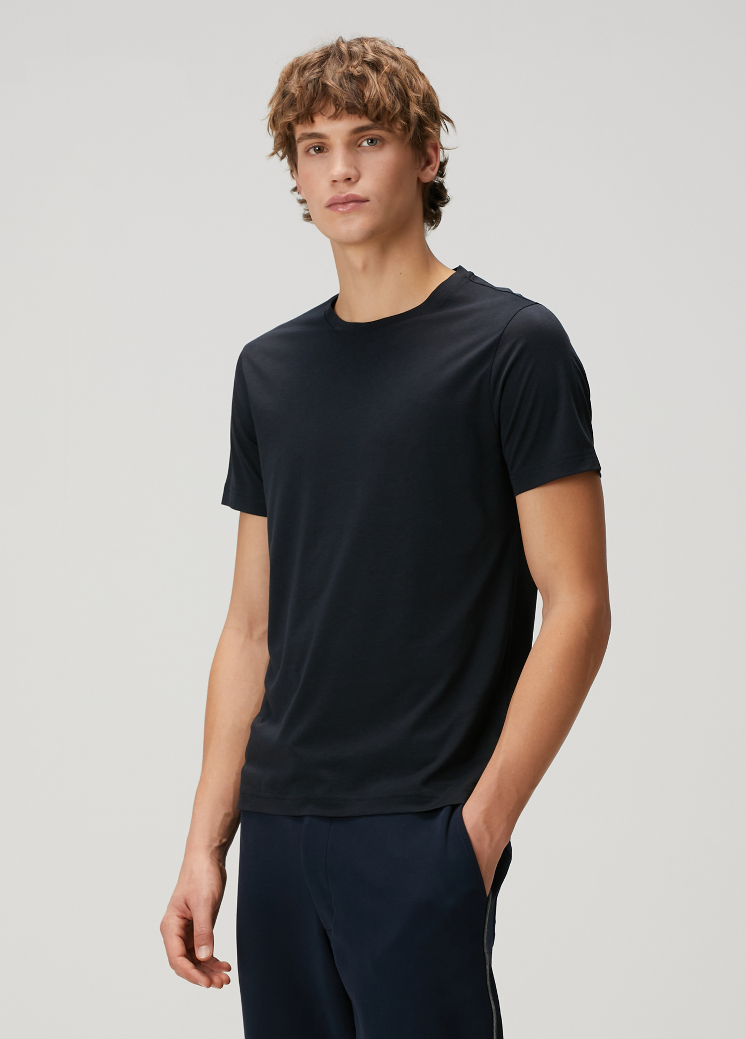 Lacivert Basic T-shirt