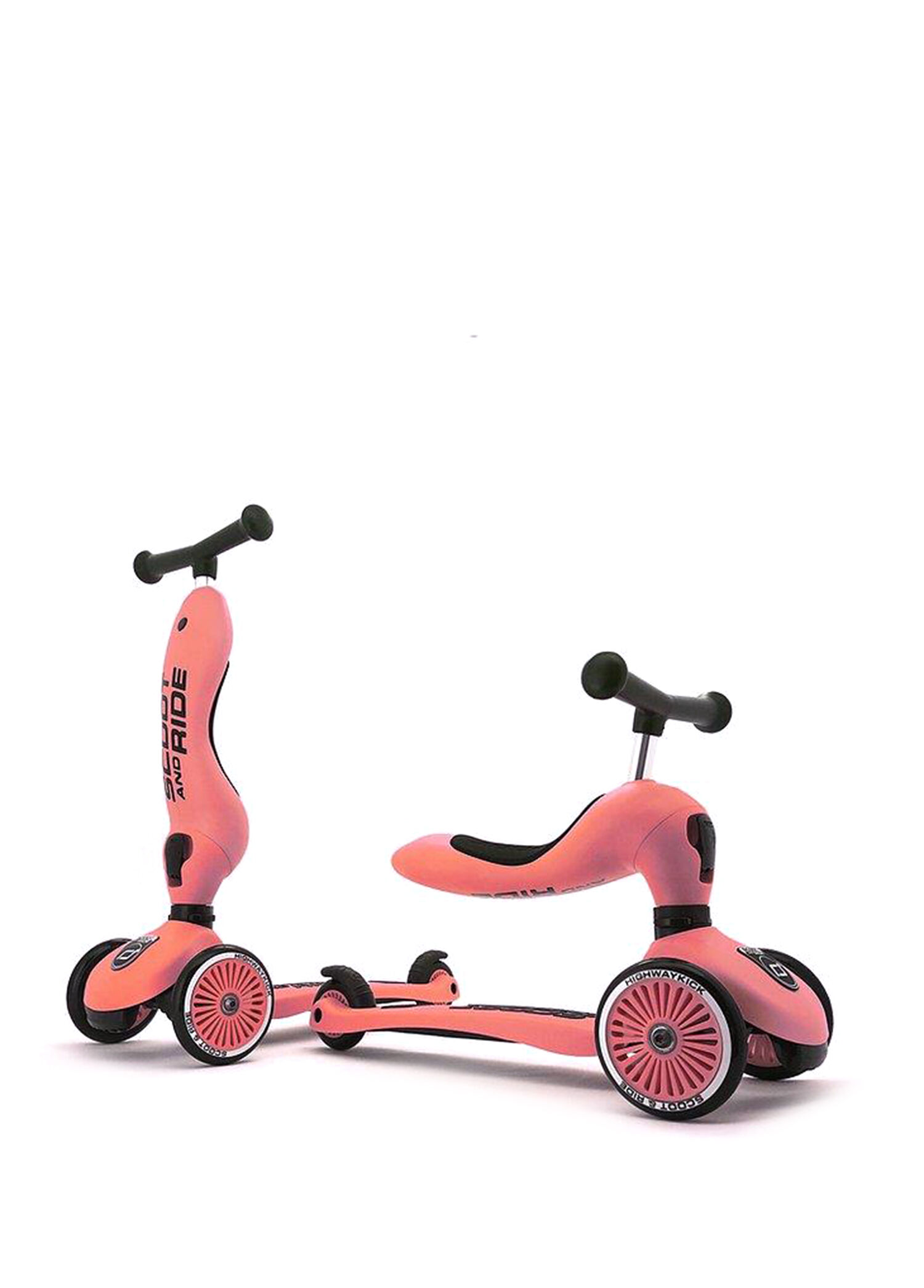 Highwaykick 1 2'si 1 Arada Turuncu Oturaklı 3 Tekerlekli 1-5 Yaş Çocuk Scooter