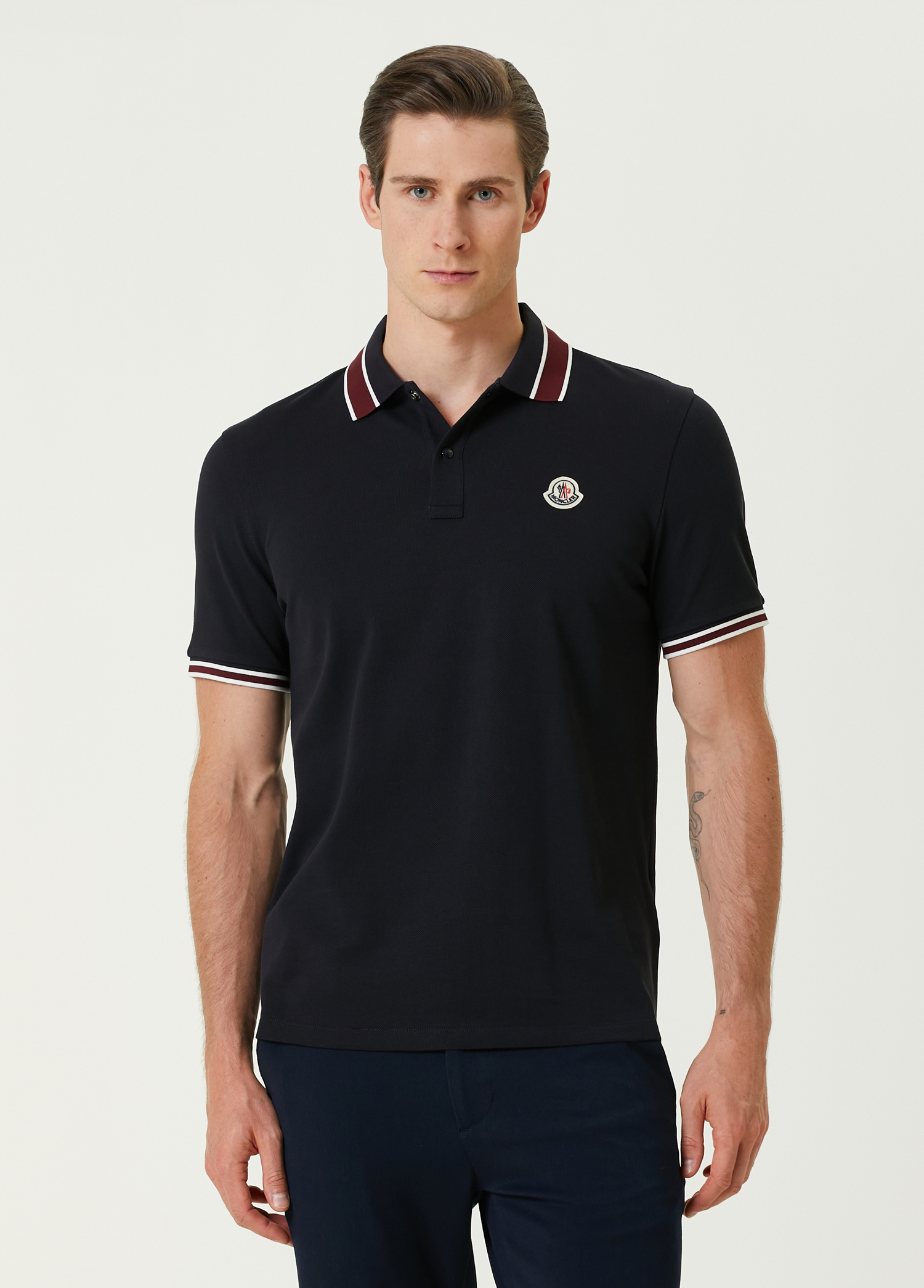 Lacivert Polo Yaka T-shirt