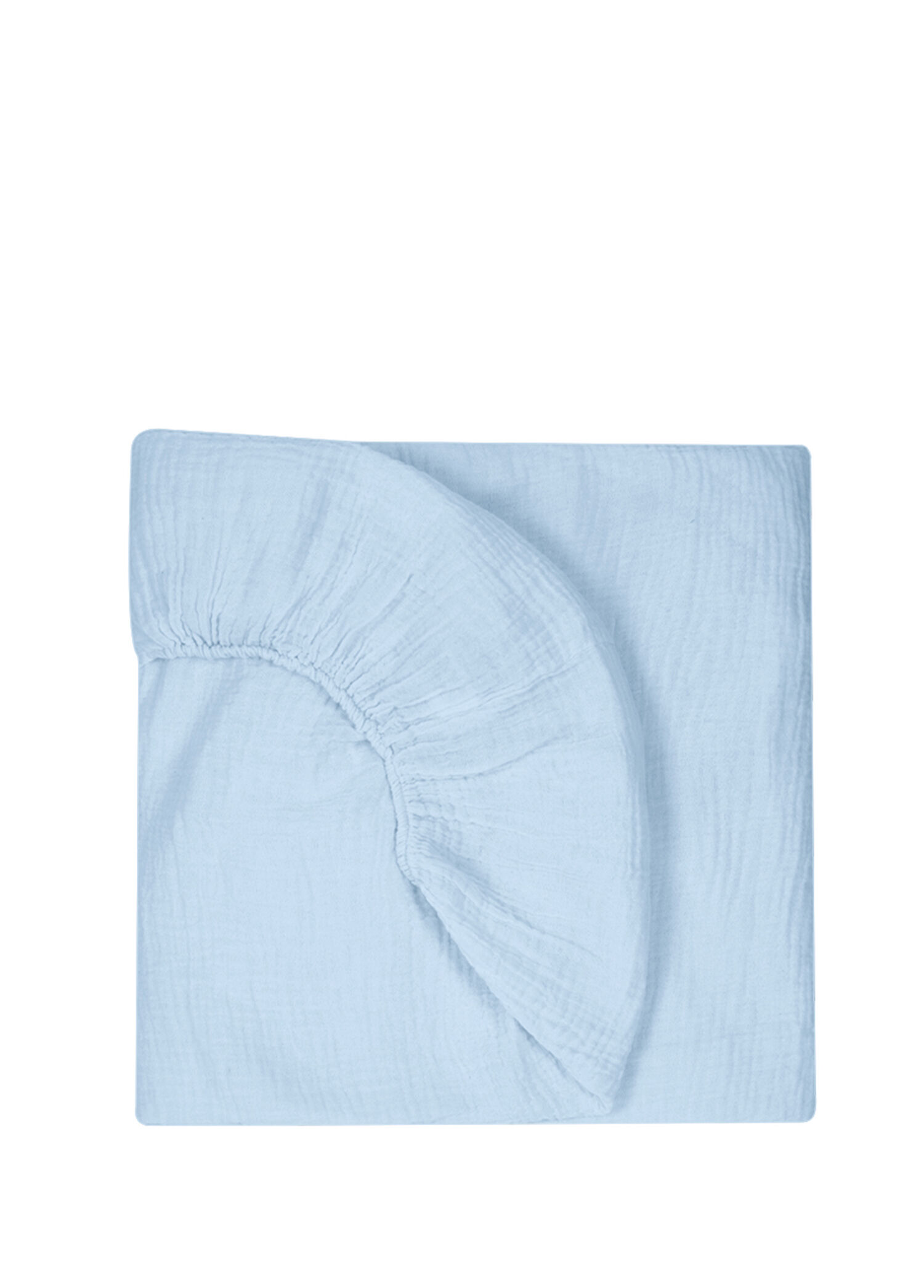 %100 Pamuk Endless Blue Lastikli Müslin Bebek Çarşafı