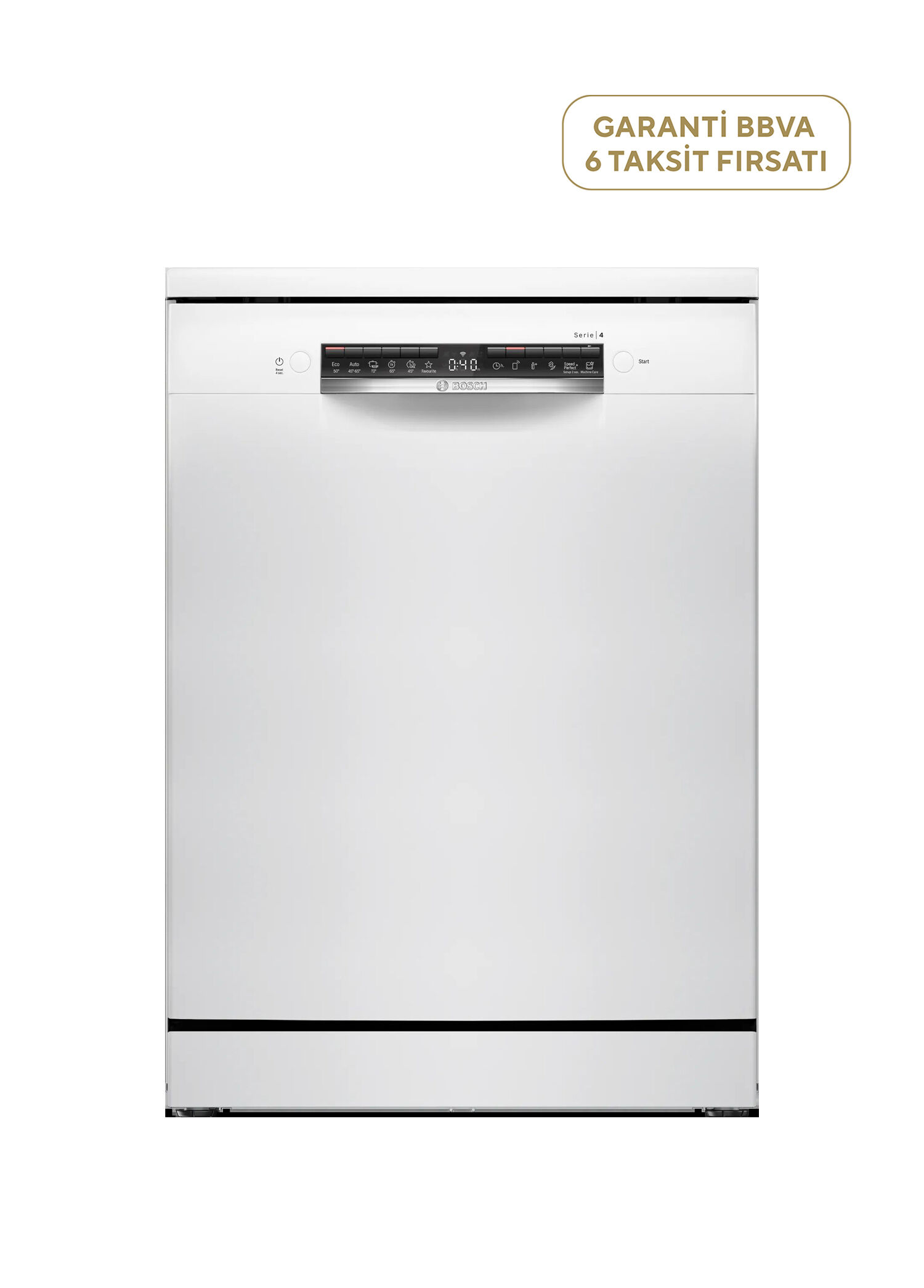 SMS4EKW63T Serie 4 Beyaz 6 Programlı Bulaşık Makinesi