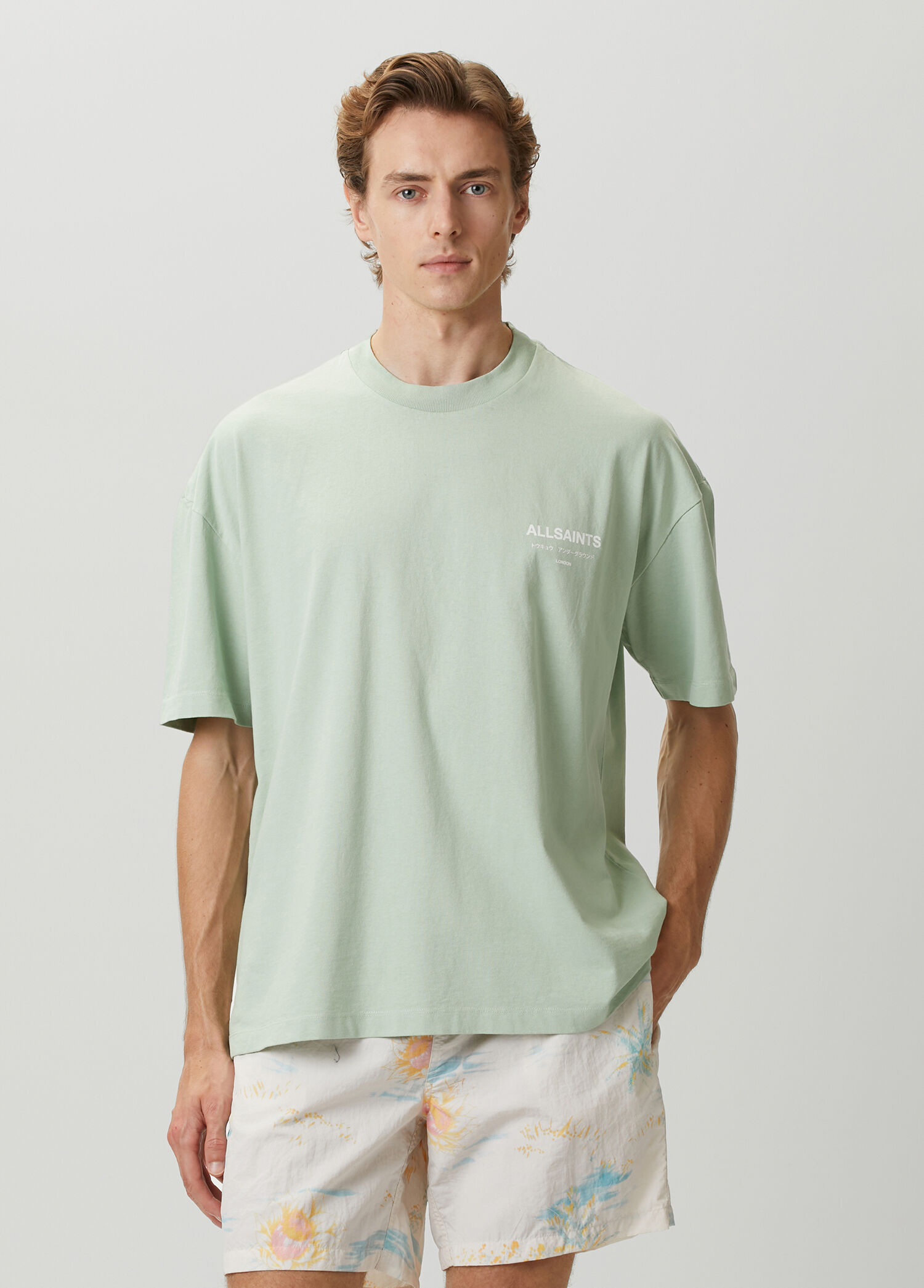 Underground Su Yeşili Oversized T-shirt