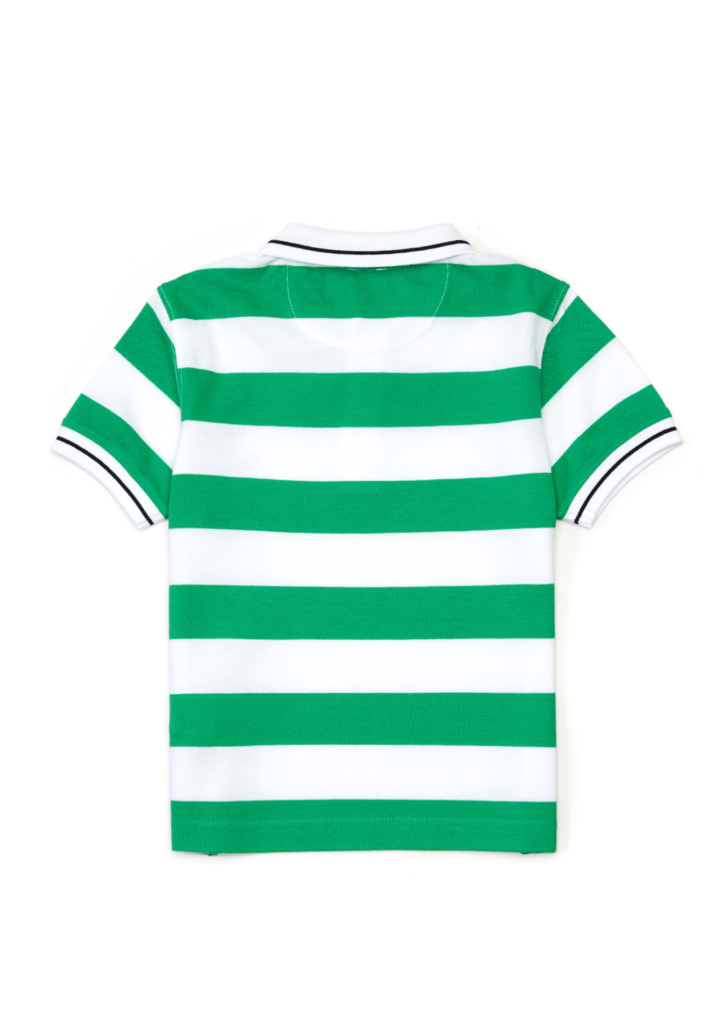 Beyaz Yeşil Polo Yaka Çocuk T-shirt_1